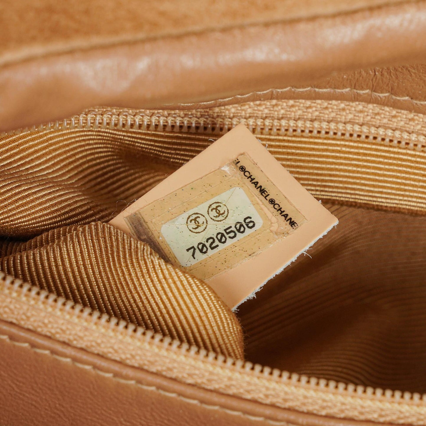 Chanel Chocolate Bar Yellow/Beige Suede Top Handle Flap Bag