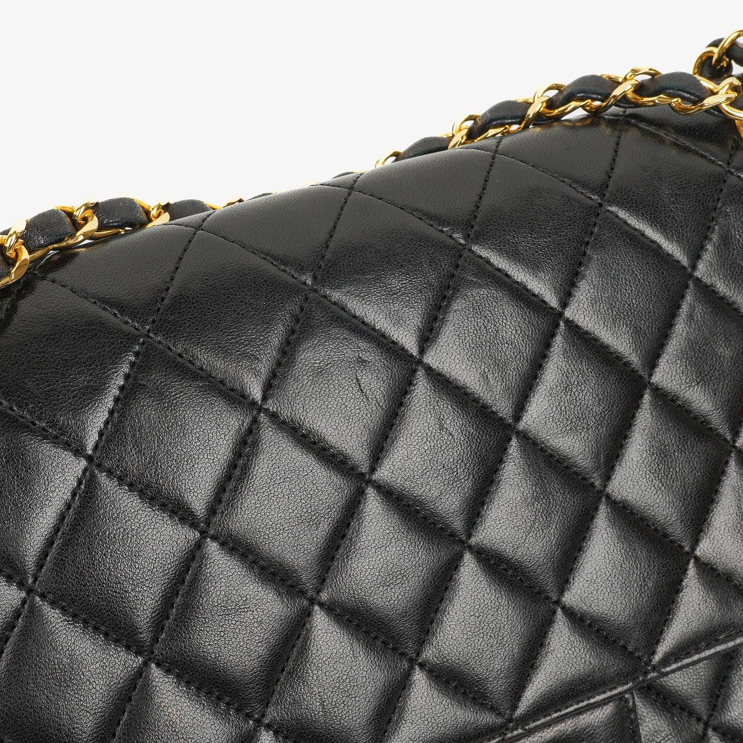 Chanel Classic Black Quilted Lambskin Double Flap Bag With 24K Gold-Plated Hardware