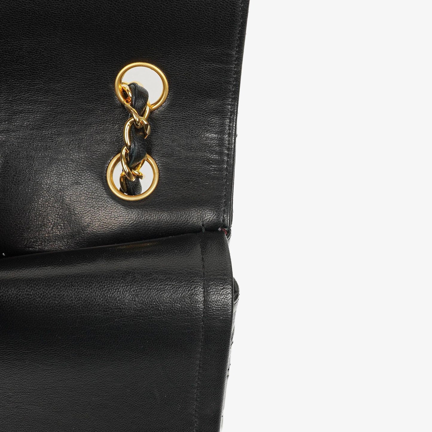 Chanel Classic Black Quilted Lambskin Double Flap Bag With 24K Gold-Plated Hardware