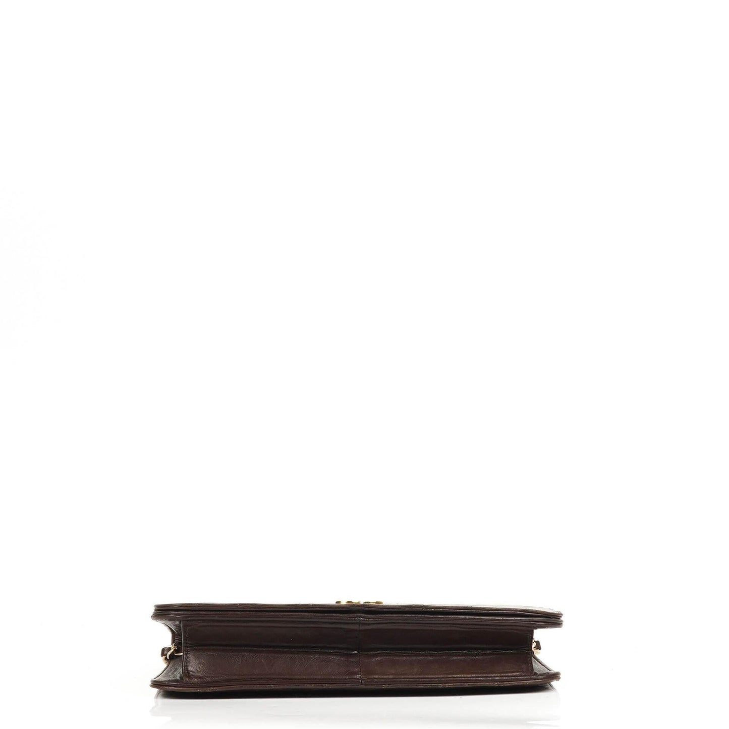 Chanel Classic Brown Quilted Lambskin Full Flap Bag With 24K Gold-Plated Hardware