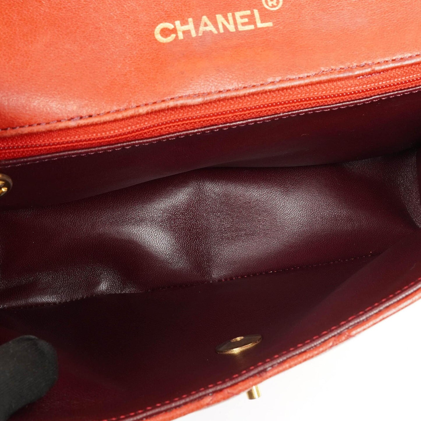 Chanel Classic Envelope Flap Bag in Red Quilted Lambskin With 24K Gold-Plated Hardware