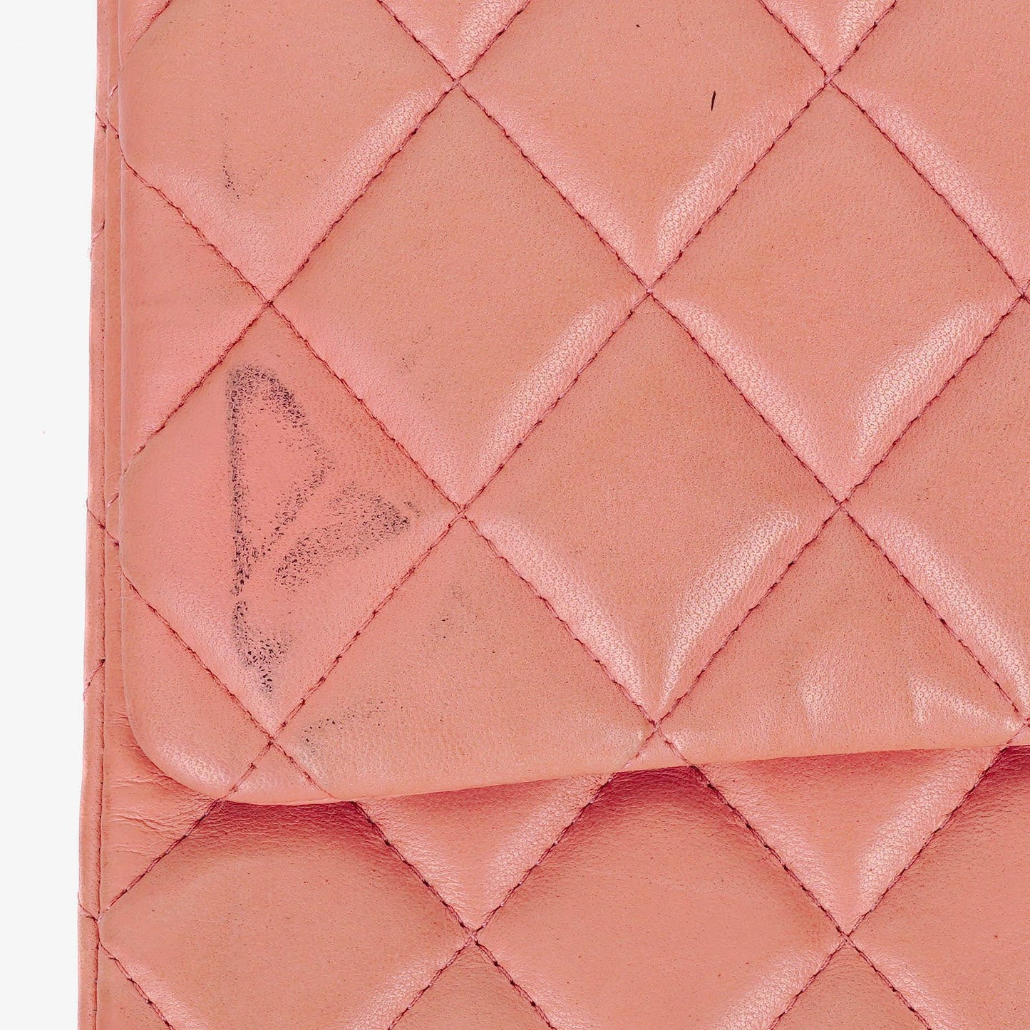 Chanel Classic Flap Clutch With Chain Quilted Leather With Silver-Tone Hardware