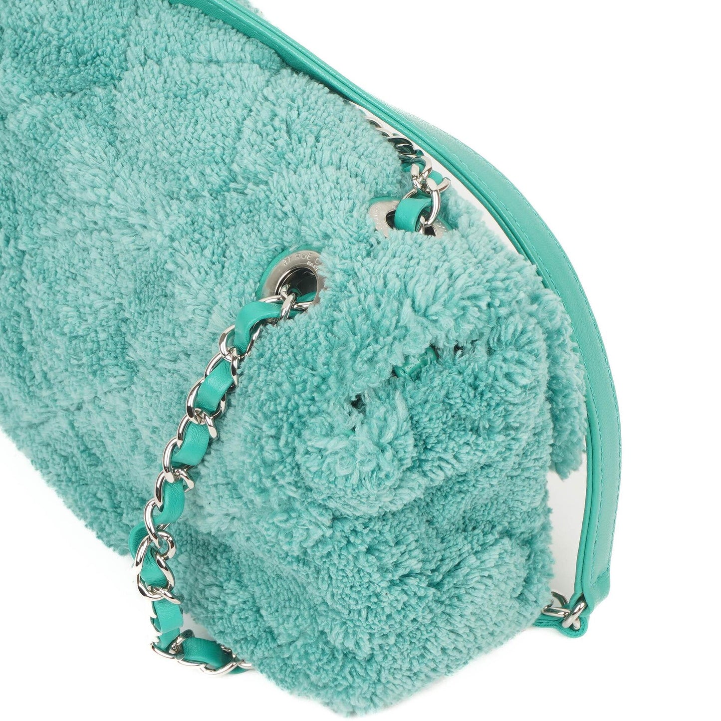 Chanel Classic Flap Turquoise Terry Bag 2019 Collection