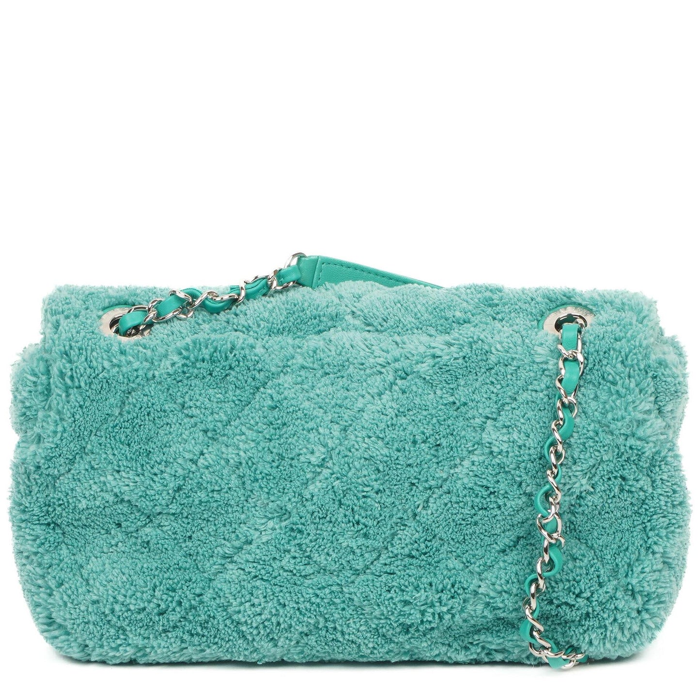 Chanel Classic Flap Turquoise Terry Bag 2019 Collection