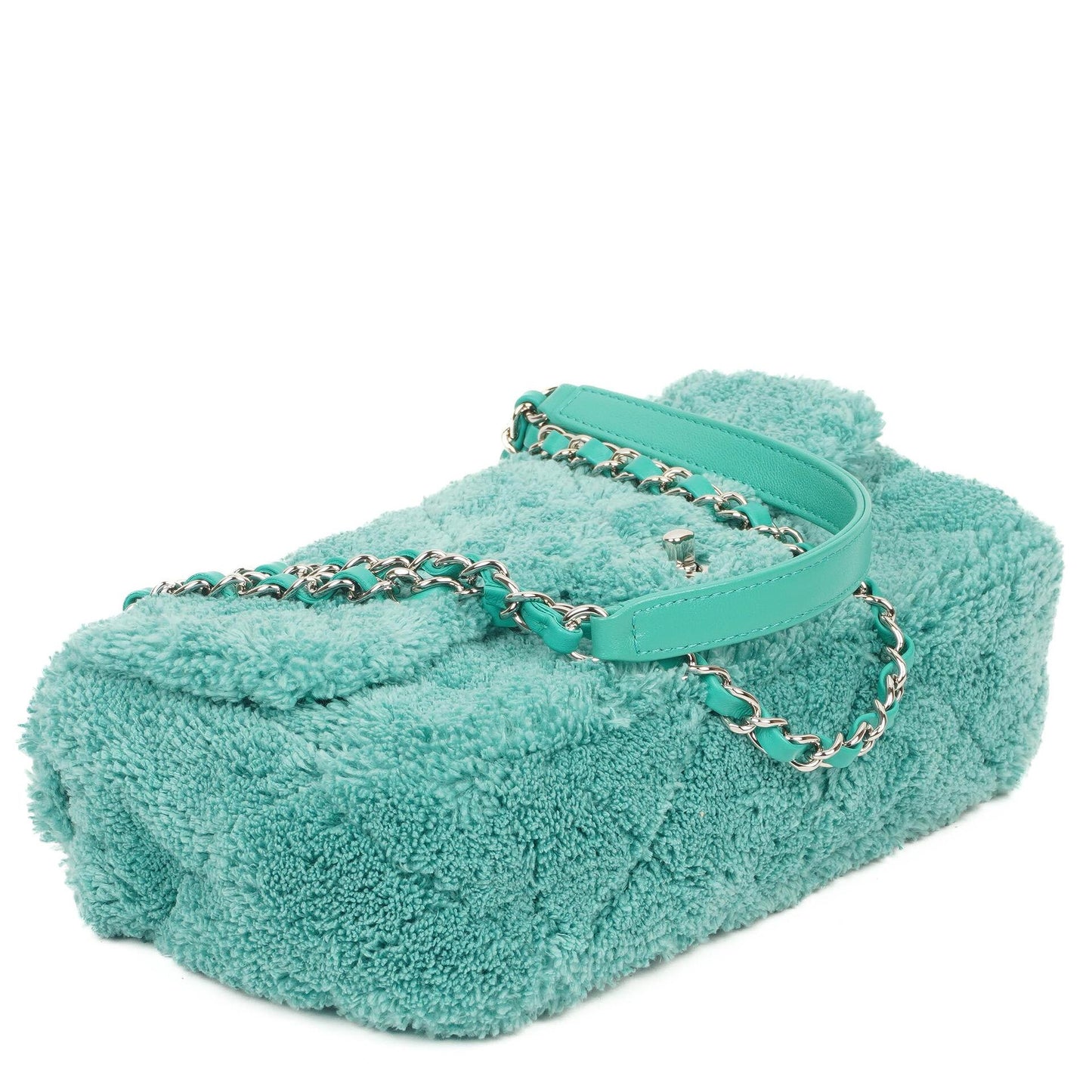 Chanel Classic Flap Turquoise Terry Bag 2019 Collection