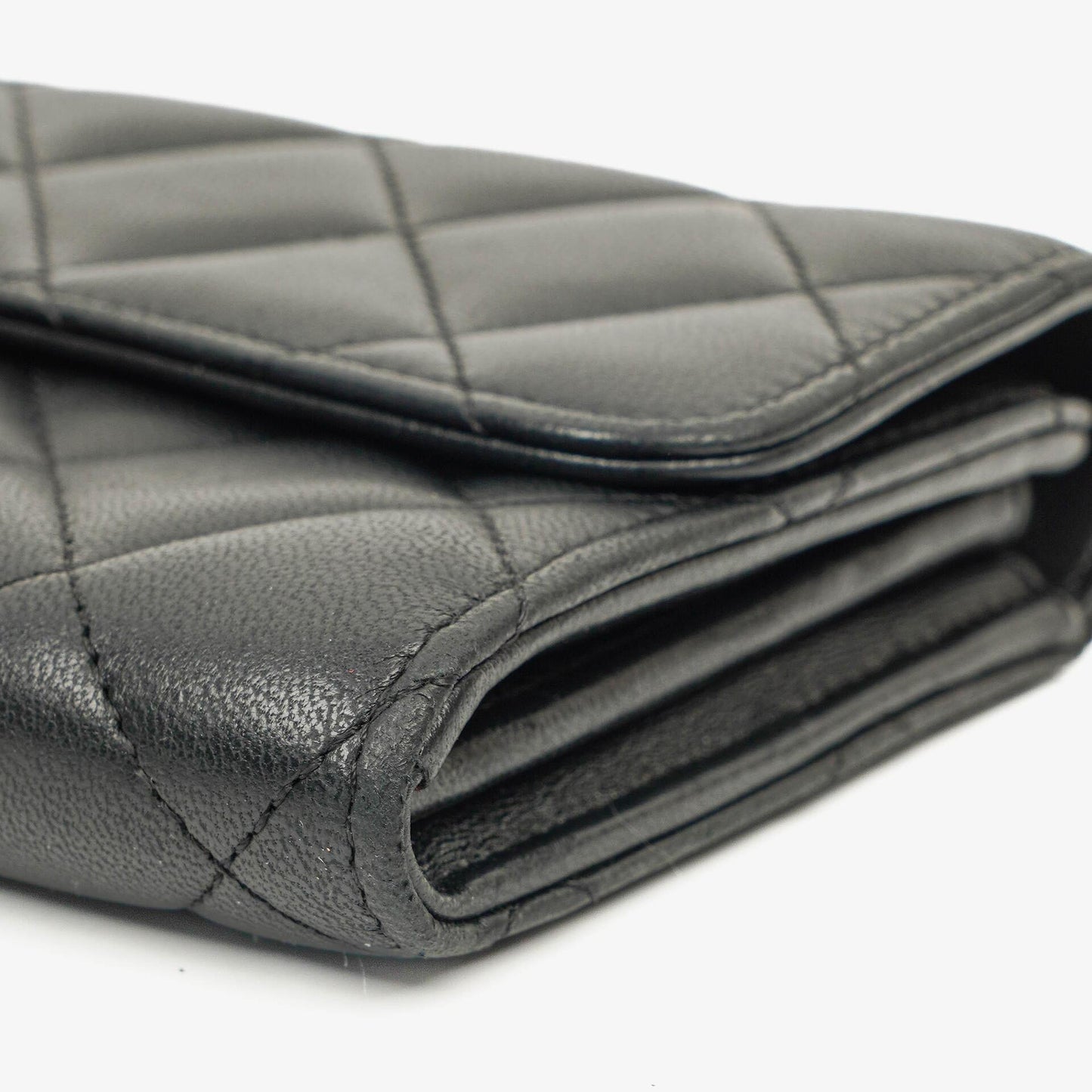 Chanel Classic Flap Wallet Black Quilted Lambskin
