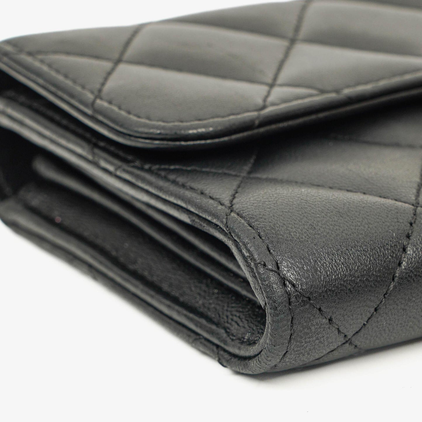 Chanel Classic Flap Wallet Black Quilted Lambskin