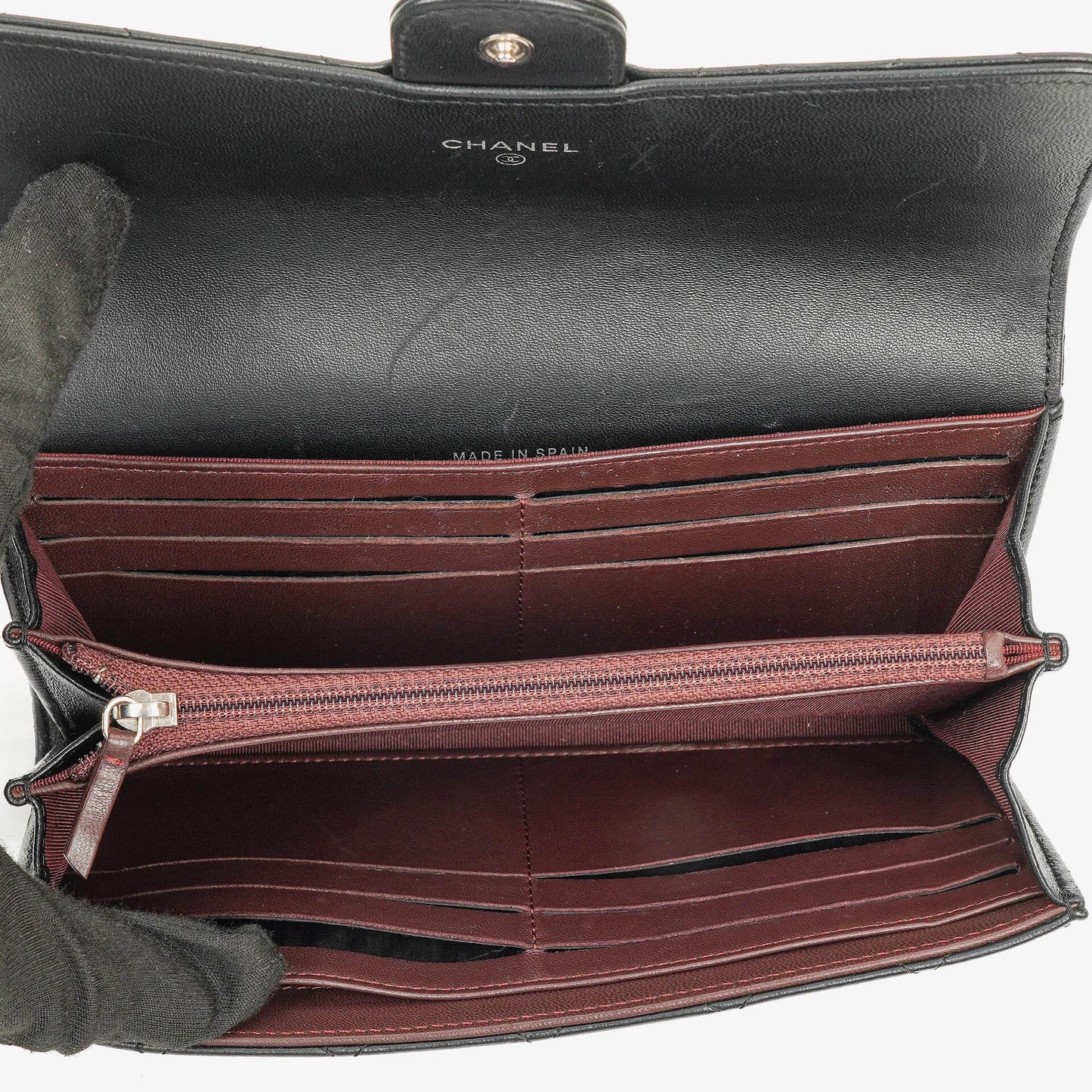 Chanel Classic Flap Wallet Black Quilted Lambskin