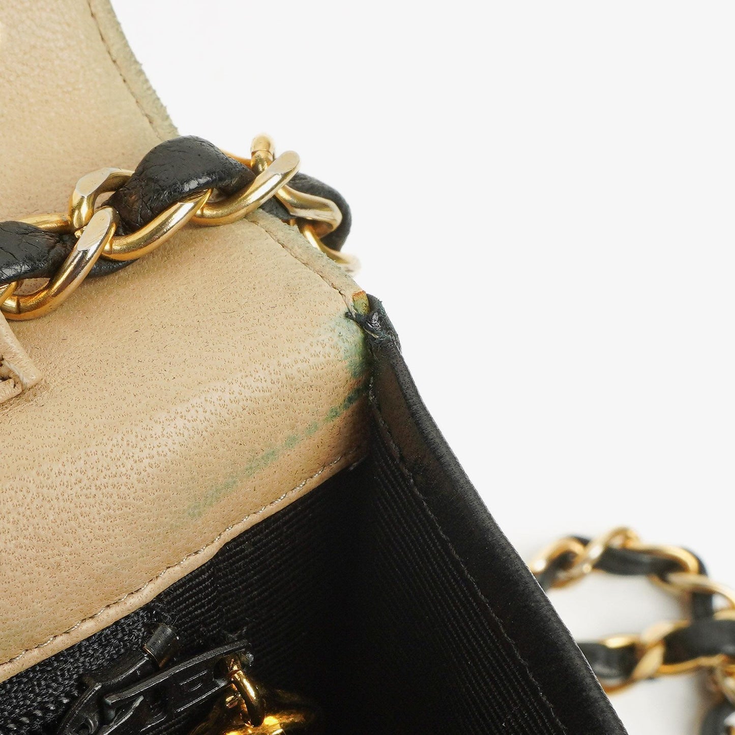 Chanel Classic Full Flap Bag Beige Chevron Quilted Leather 24K Gold-Plated Hardware