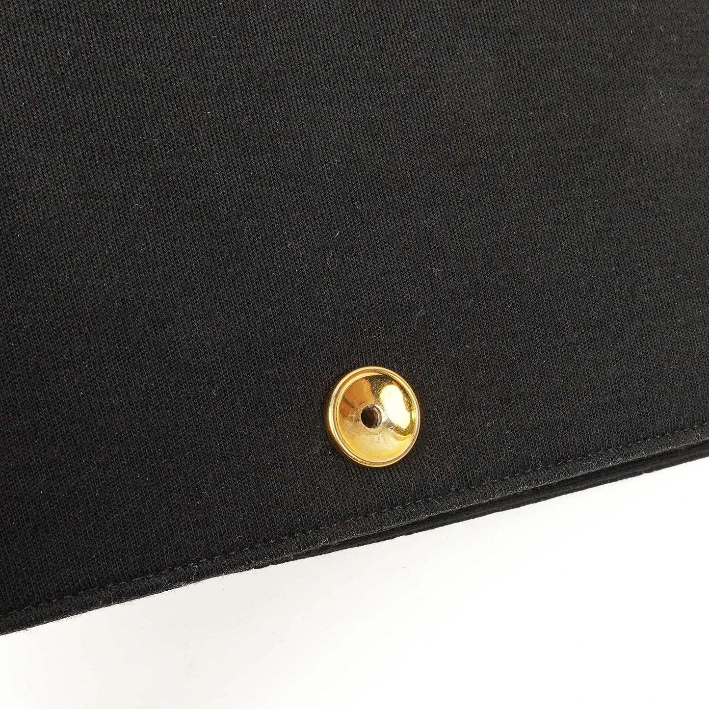 Chanel Classic Full Flap Bag Black Quilted Jersey and Leather, 24K Gold Plated Hardware, 1986-1988