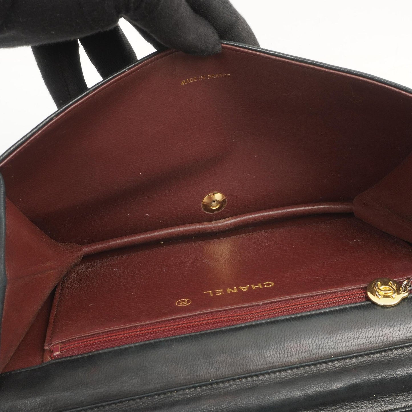 Chanel Classic Full Flap Bag Black Quilted Lambskin 24K Gold-Plated Hardware