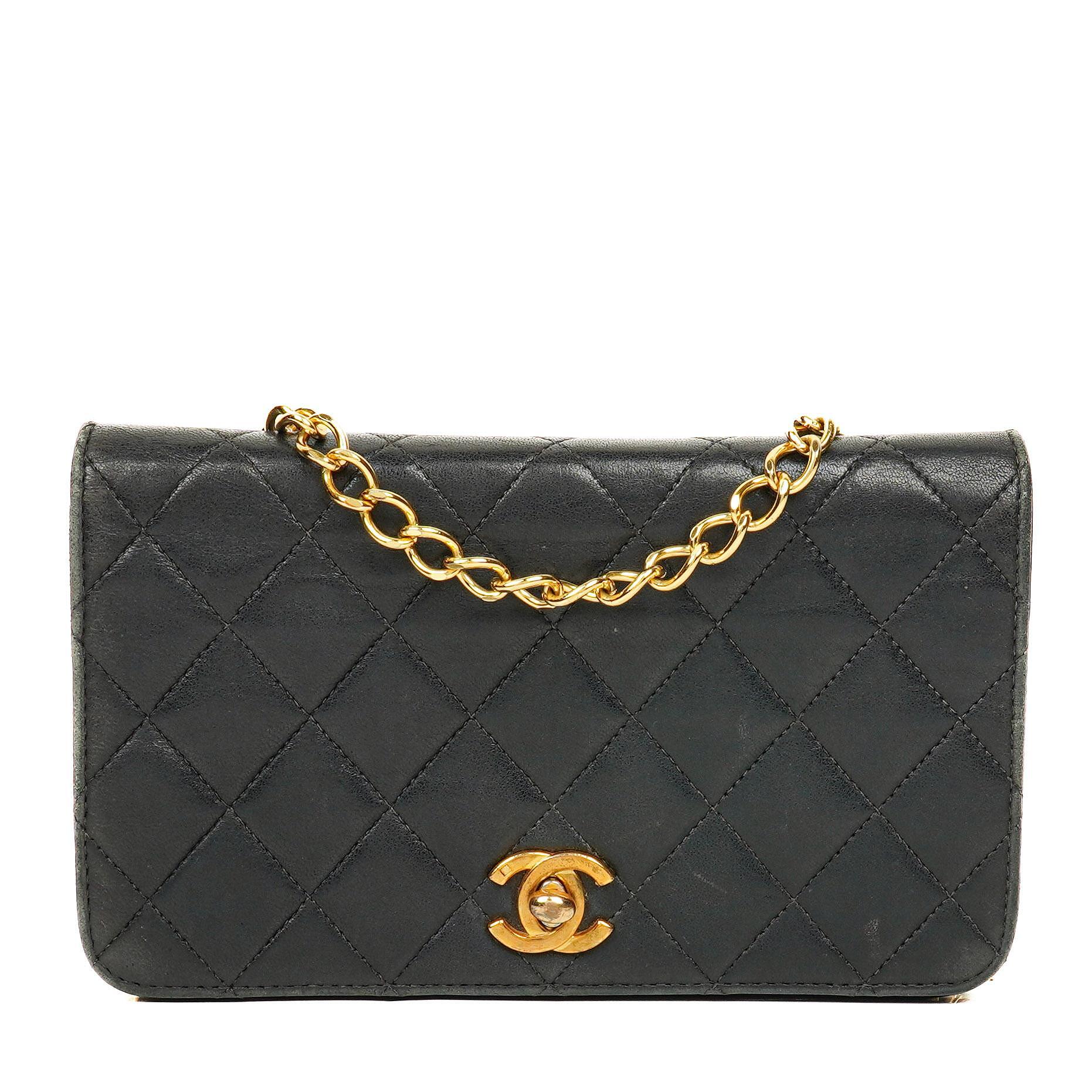 Chanel Classic Full Flap Bag Black Quilted Lambskin