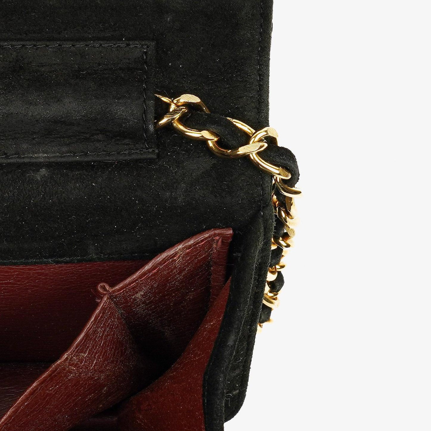 Chanel Classic Full Flap Bag Black Quilted Suede