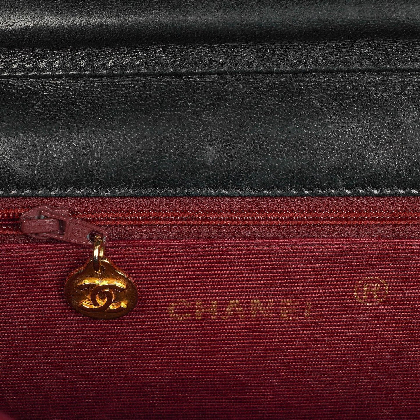 Chanel Classic Half Moon Double Flap Bag In Black Quilted Lambskin And 24K Gold-Plated Hardware