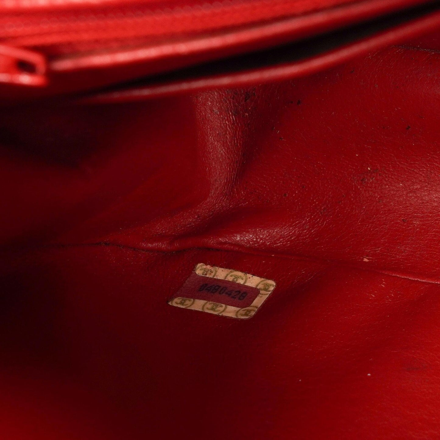 Chanel Classic Half-Moon Single Flap Bag Red Quilted Lambskin With 24K Gold-Plated Hardware