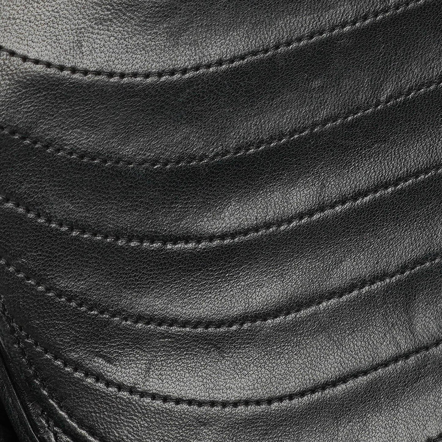 Chanel Classic Lambskin Half Moon Black Flap Bag With 24K Gold-Plated Hardware