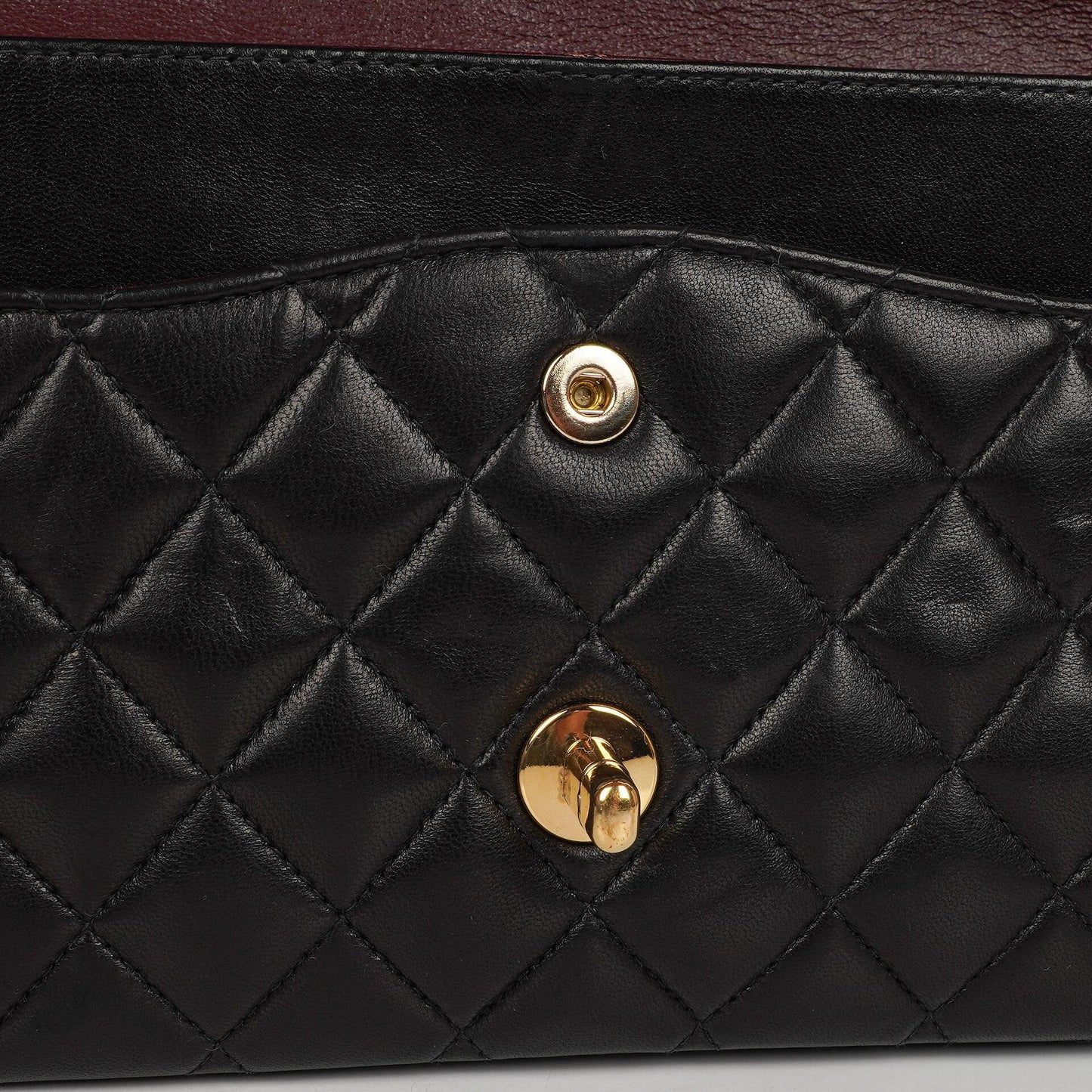 Chanel Classic Medium Double Flap Bag Black Quilted Lambskin 24K Gold-Plated Hardware