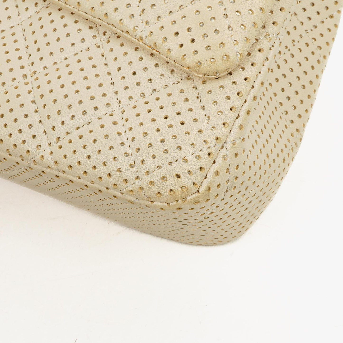 Chanel Classic Medium Perforated Quilted Lambskin Double Flap Bag