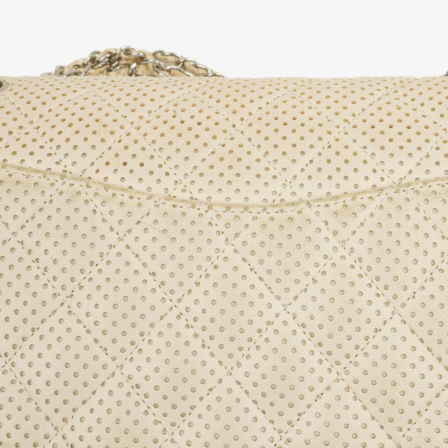 Chanel Classic Medium Perforated Quilted Lambskin Double Flap Bag