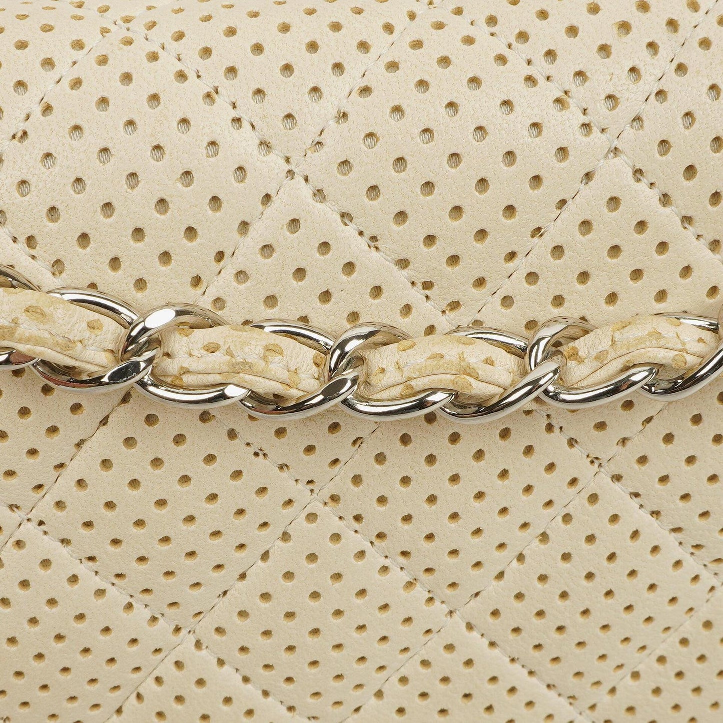 Chanel Classic Medium Perforated Quilted Lambskin Double Flap Bag