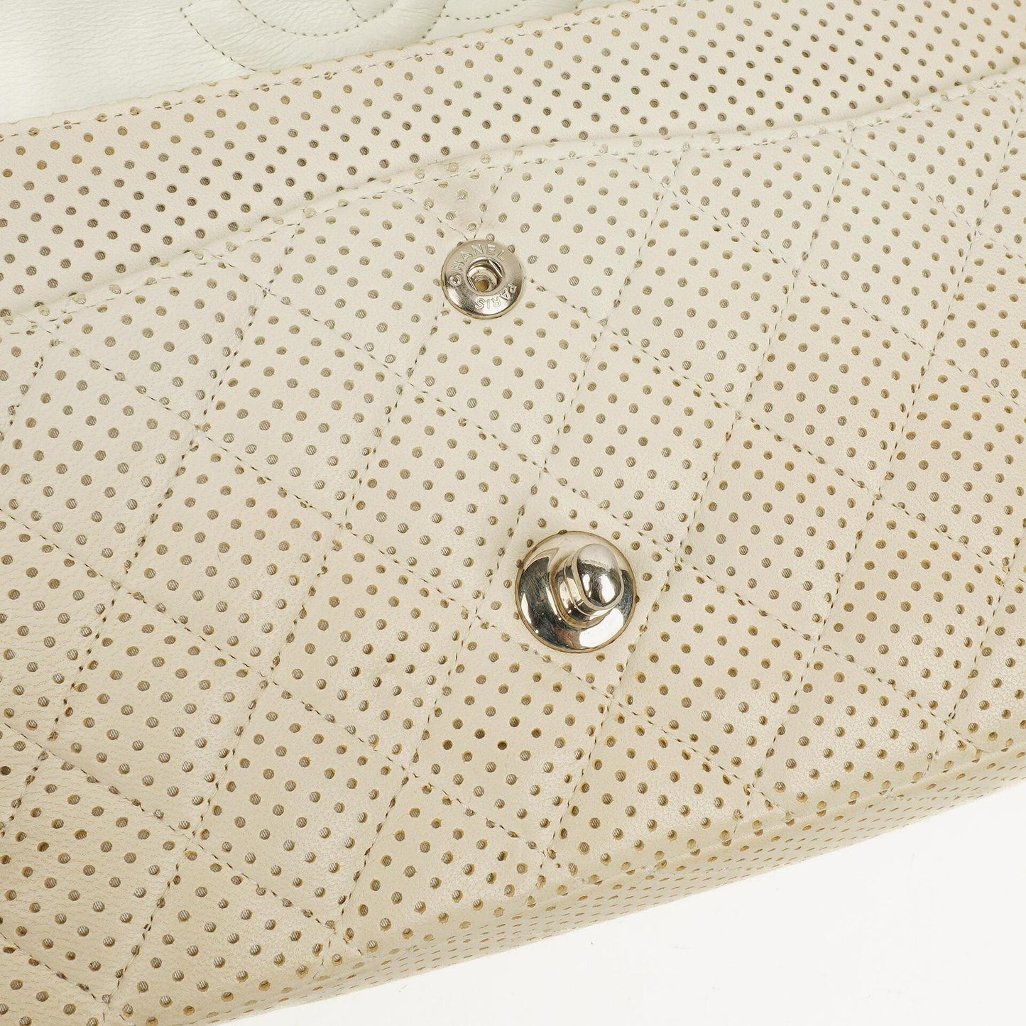 Chanel Classic Medium Perforated Quilted Lambskin Double Flap Bag