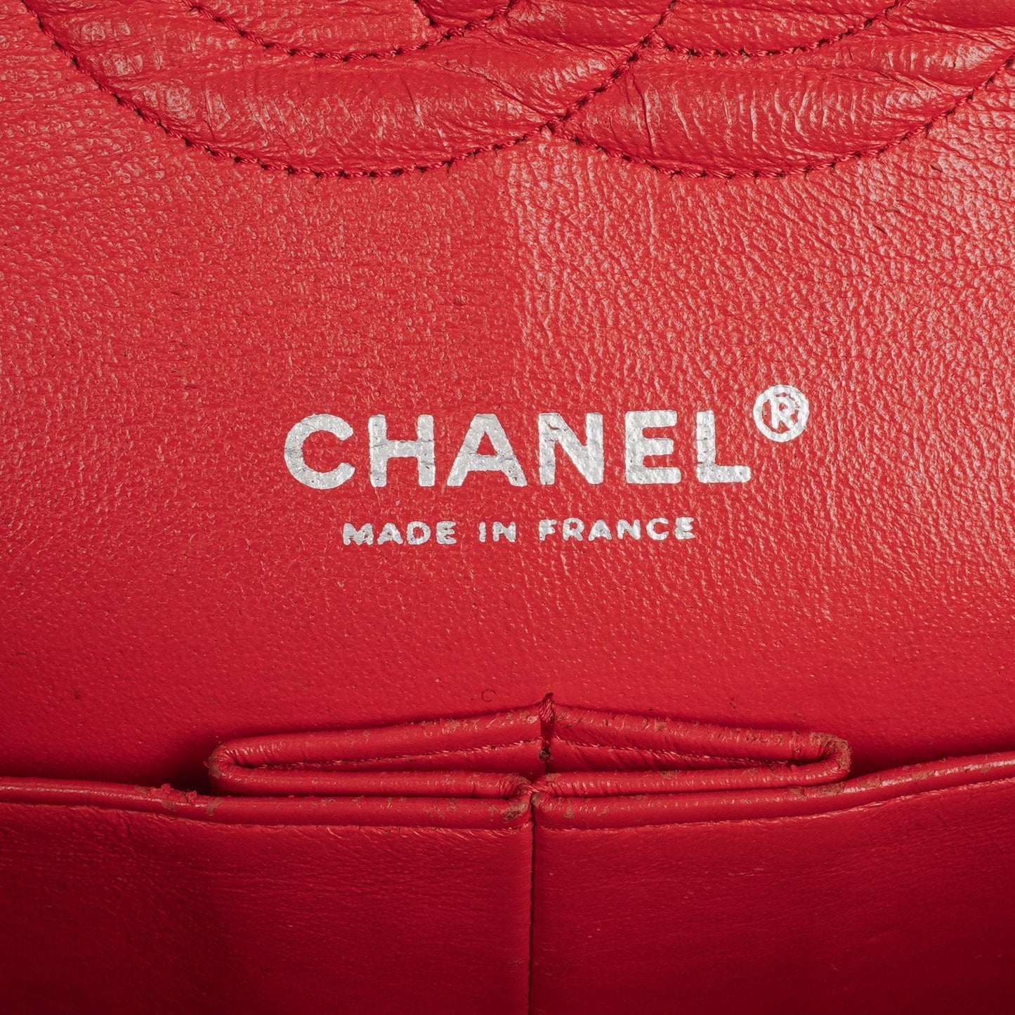 Chanel Classic Medium Perforated Red Quilted Lambskin Double Flap Bag
