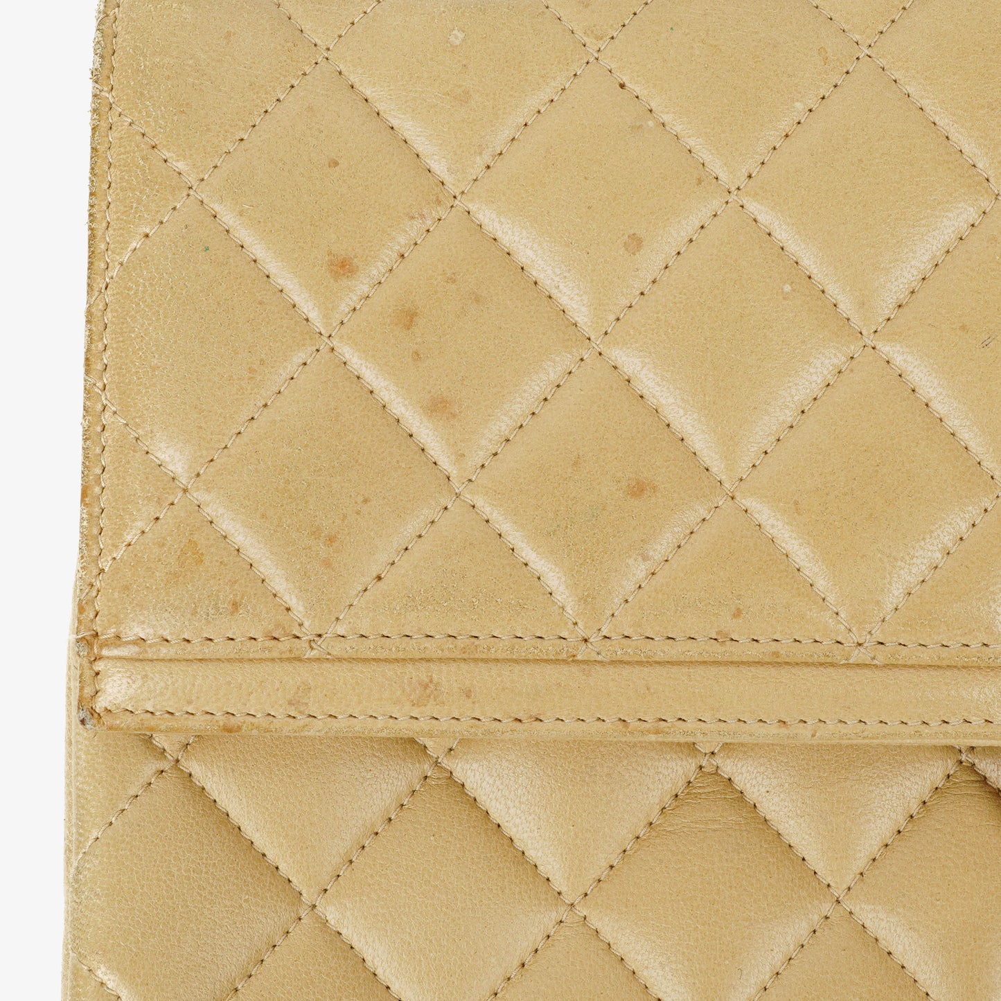 Chanel Classic Medium Single Flap Bag Beige Quilted Leather With Gold & Silver Tone Combo Hardware