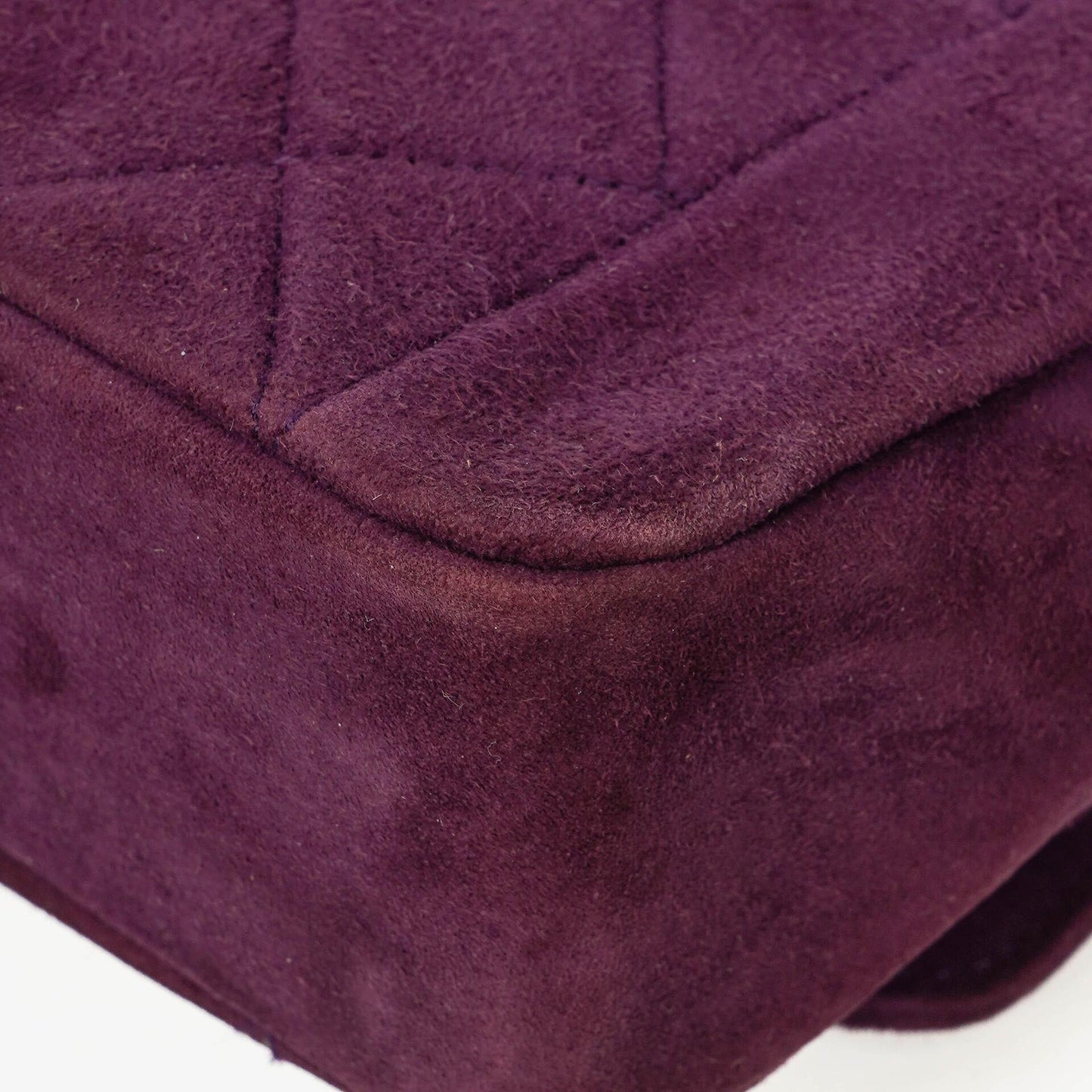 Chanel Classic Mini Diana Purple Suede Flap Bag 24K Gold-Plated Hardware