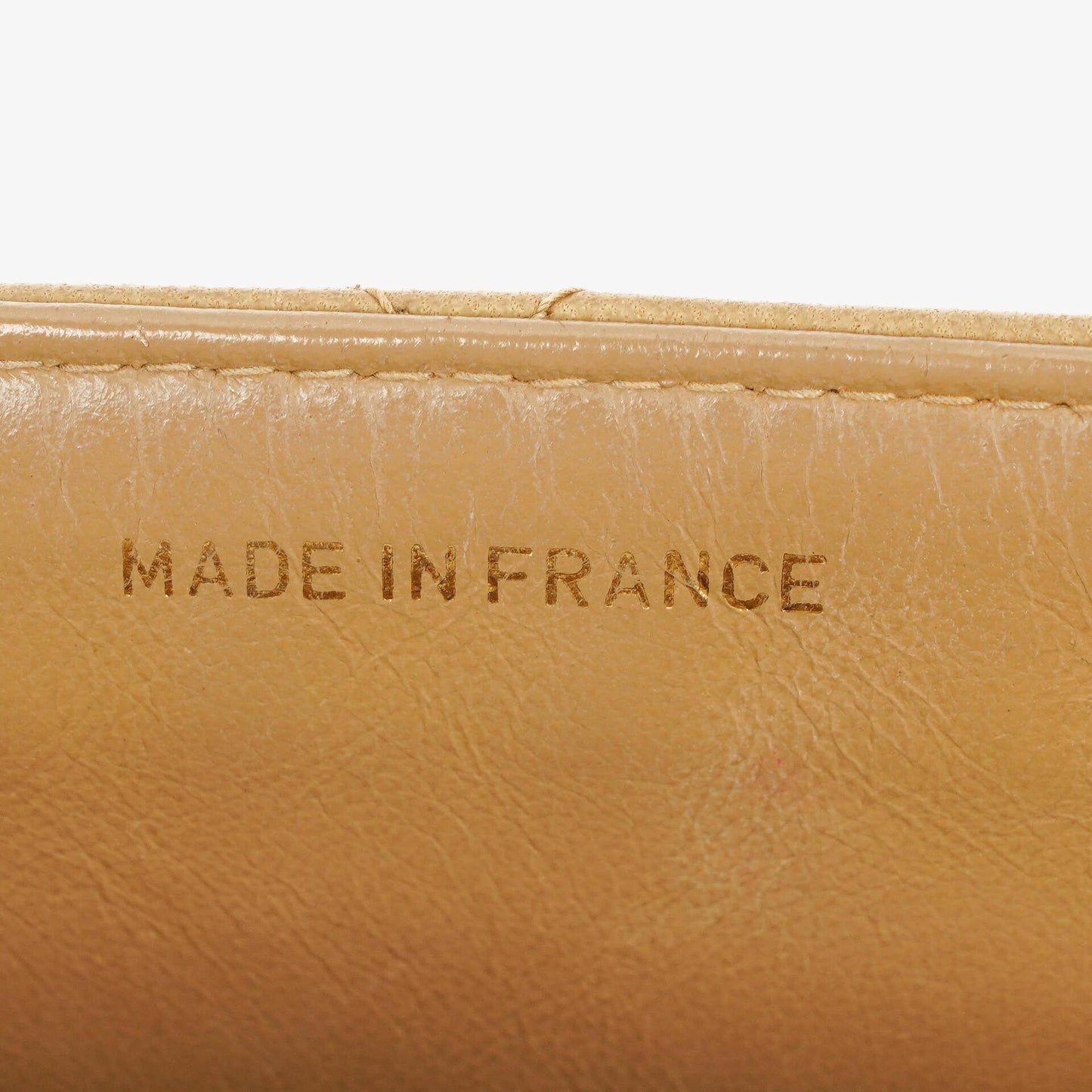 Chanel Classic Single Flap Bag Beige Quilted Lambskin 24K Gold-Plated Hardware