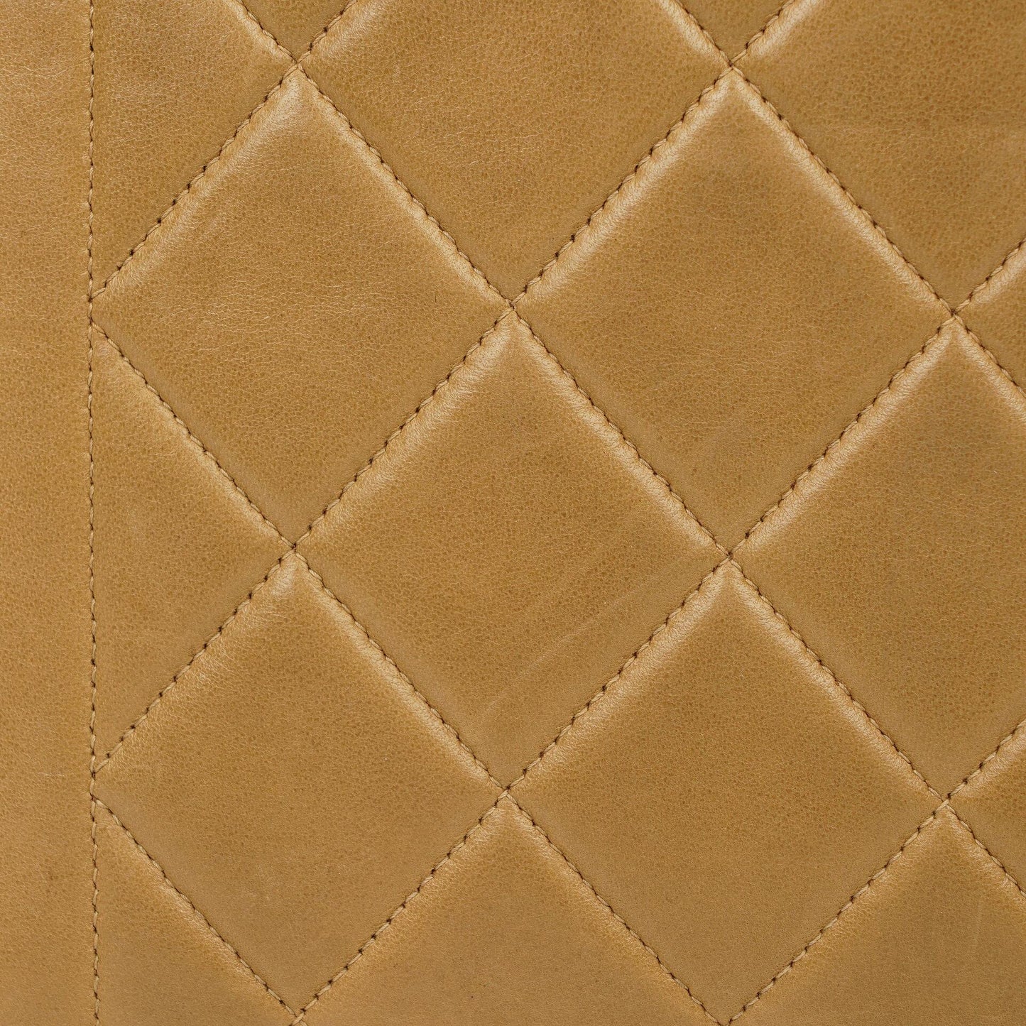 Chanel Classic Single Flap Bag Beige Quilted Lambskin 24K Gold-Plated Hardware