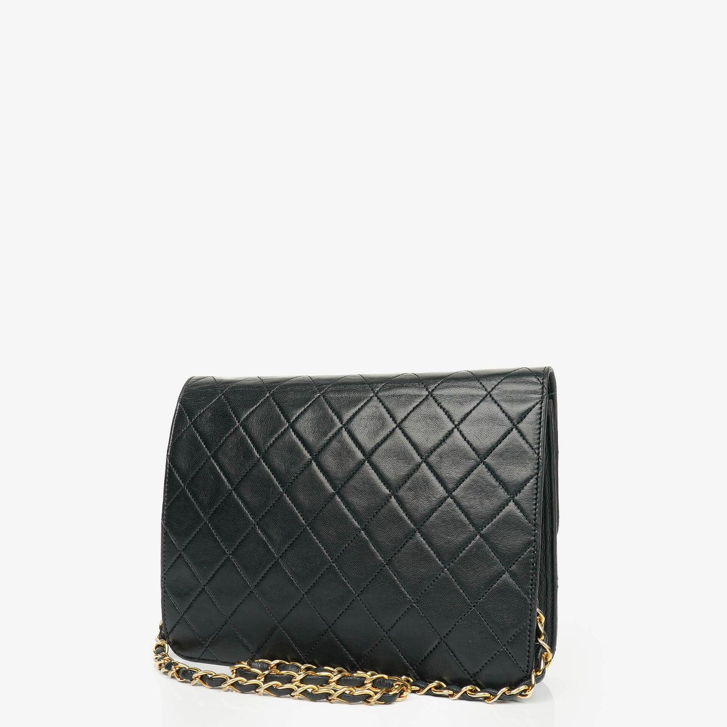 Chanel Classic Single Flap Bag Black Quilted Lambskin With 24K Gold-Plated Hardware