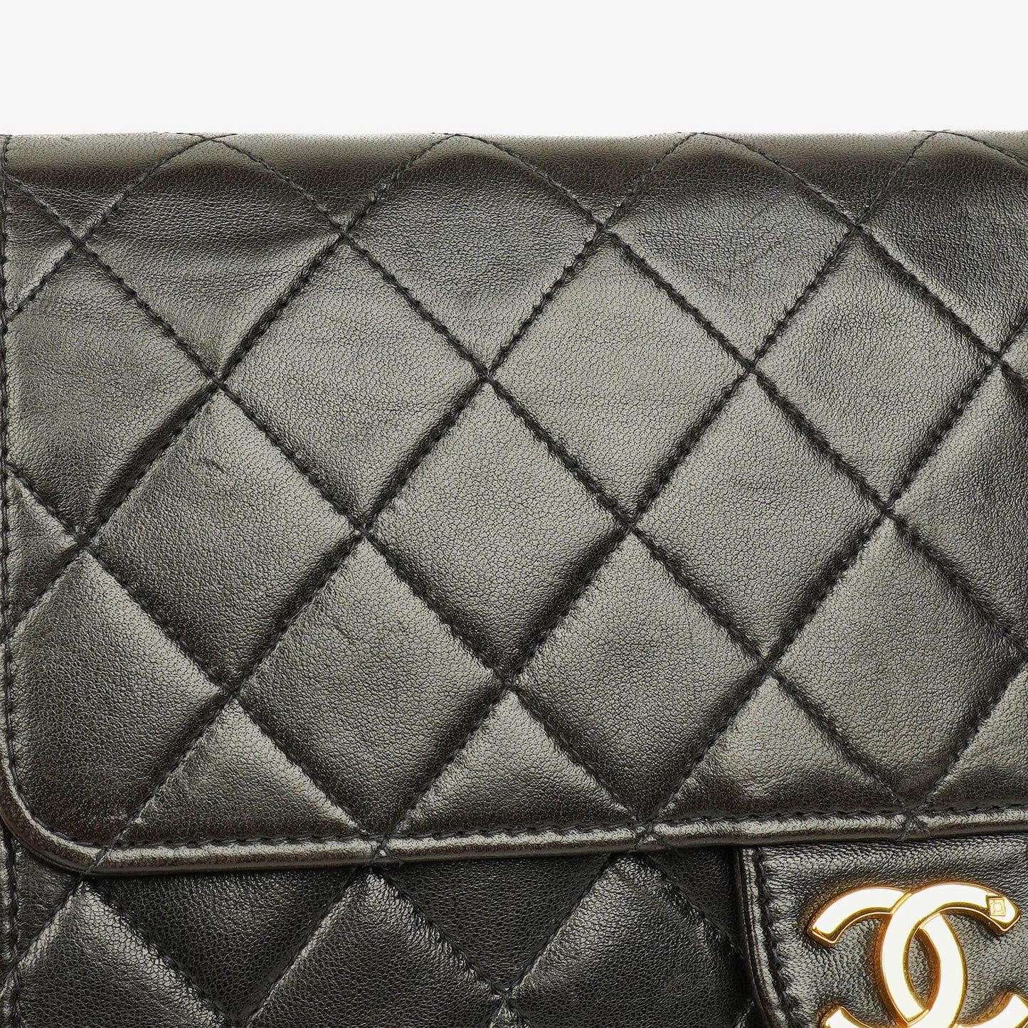 Chanel Classic Small Single Flap Bag Black Quilted Lambskin With 24K Gold-Plated Hardware