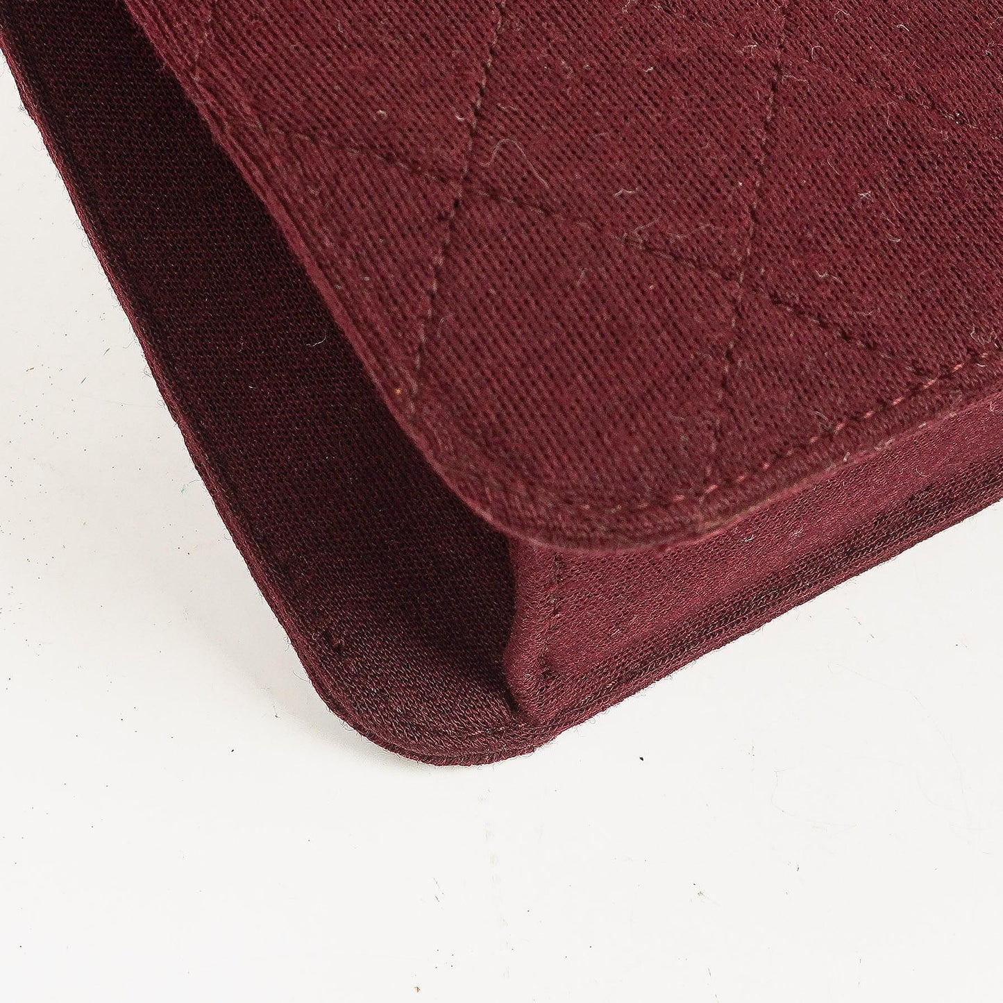 Chanel Classic Single Flap Bag Burgundy Quilted Jersey And Leather 24K Gold-Plated Hardware