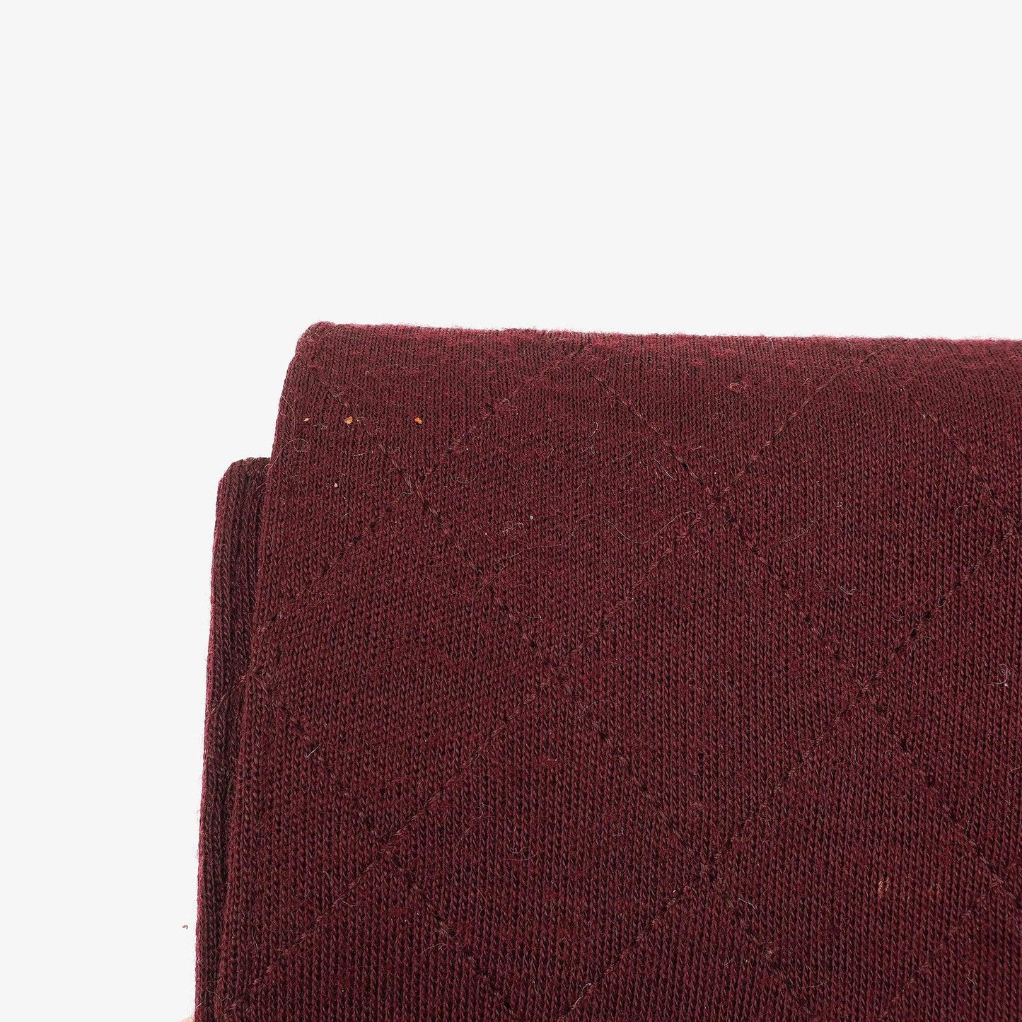 Chanel Classic Single Flap Bag Burgundy Quilted Jersey And Leather 24K Gold-Plated Hardware