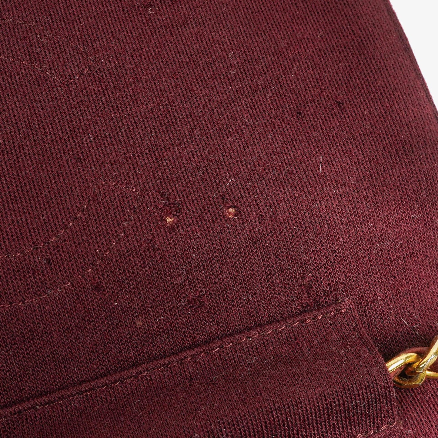 Chanel Classic Single Flap Bag Burgundy Quilted Jersey And Leather 24K Gold-Plated Hardware