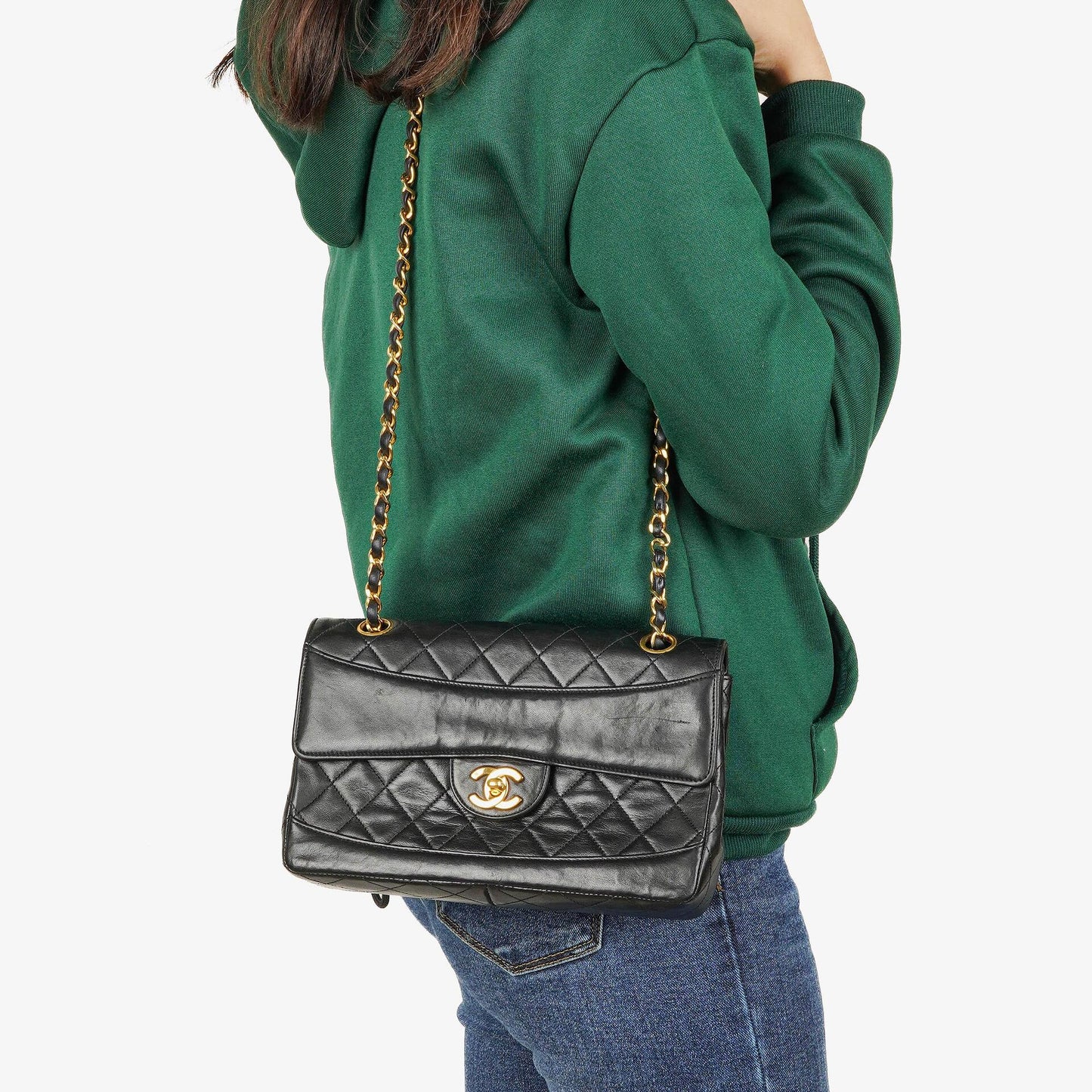Chanel Classic Small Flap Bag Lambskin 24k Gold-Plated Hardware