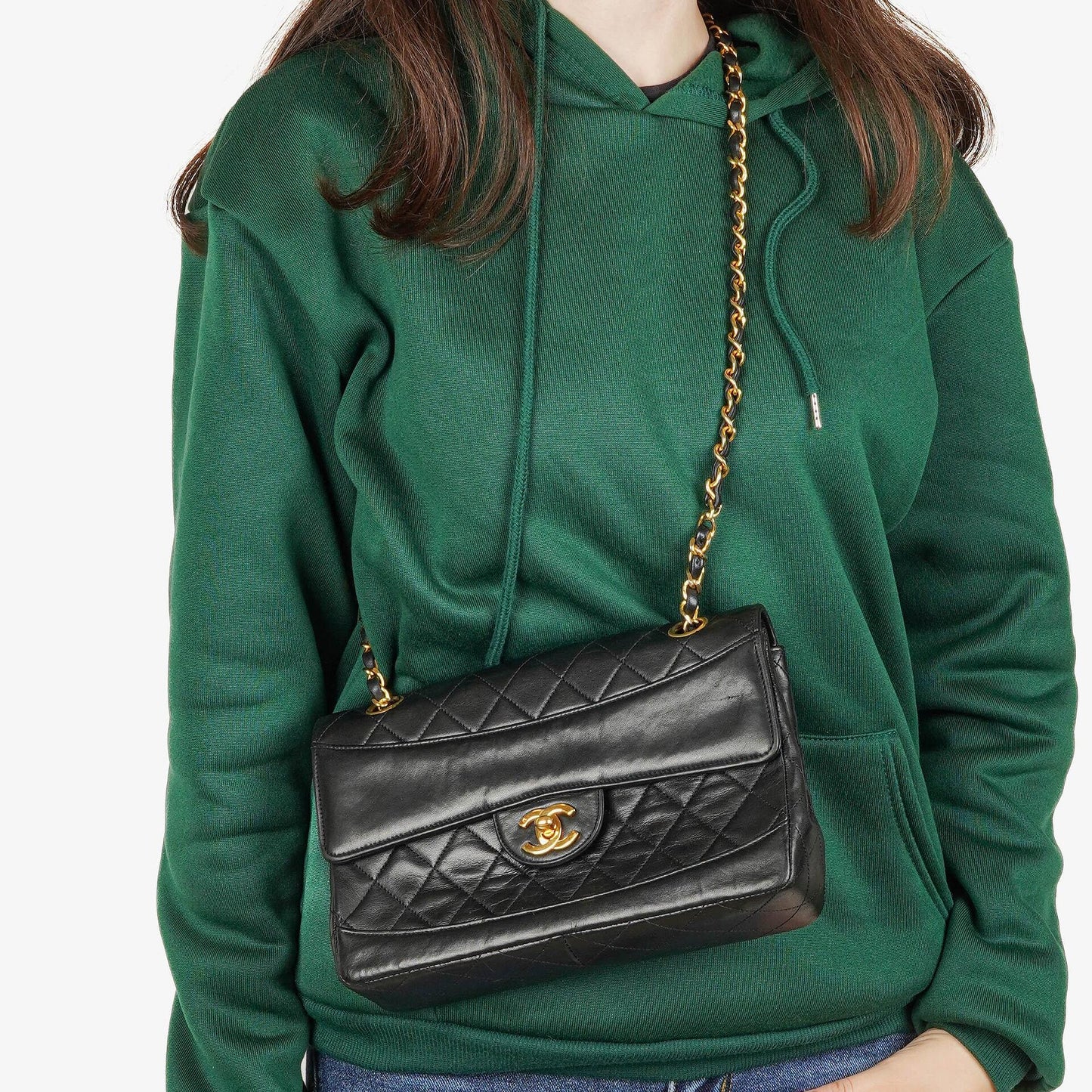 Chanel Classic Small Flap Bag Lambskin 24k Gold-Plated Hardware