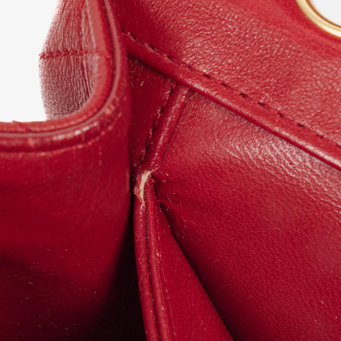 Chanel Classic Small Flap Bag Red Lambskin 24k Gold-Plated Hardware