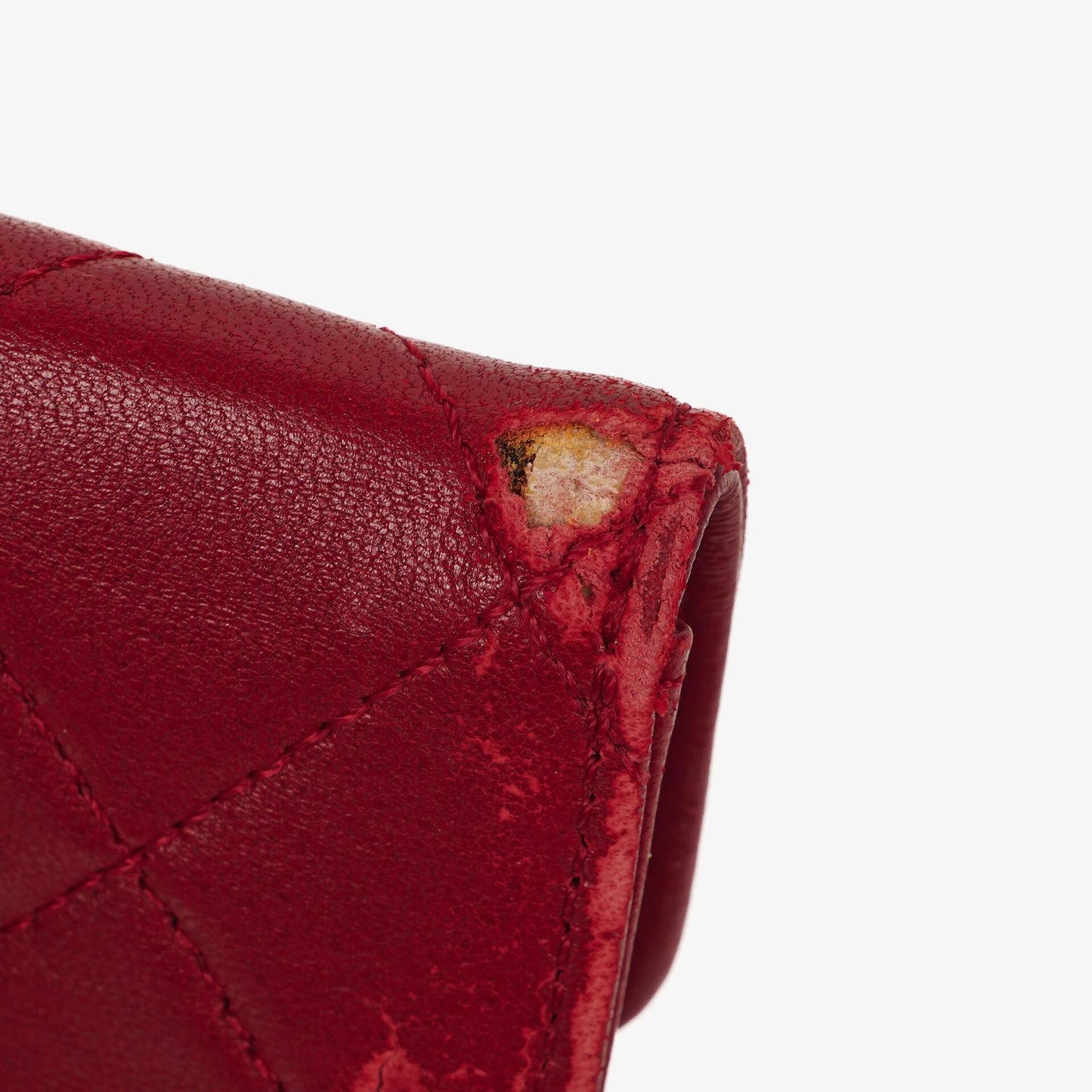 Chanel Classic Small Flap Bag Red Lambskin 24k Gold-Plated Hardware