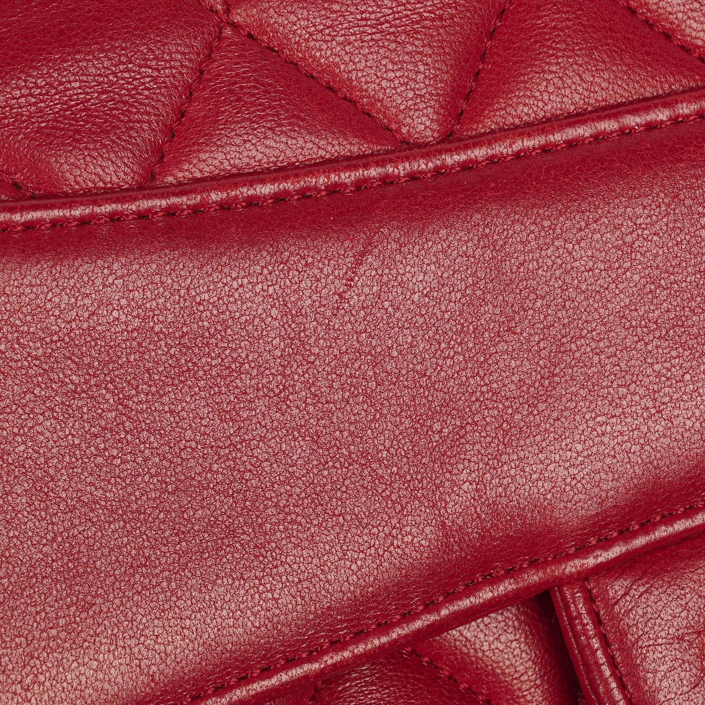 Chanel Classic Small Flap Bag Red Lambskin 24k Gold-Plated Hardware