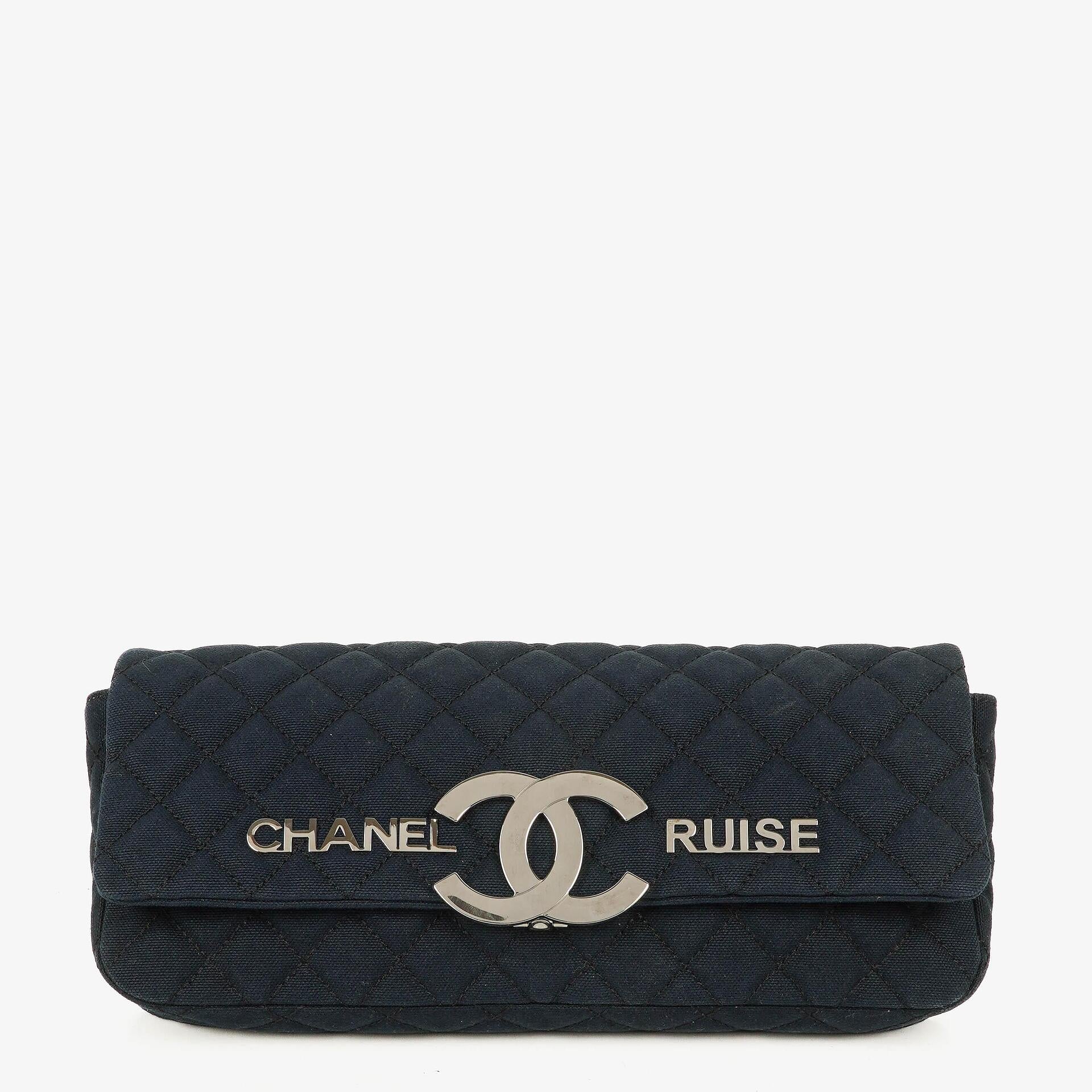 Chanel Cruise Line Navy Clutch Bag