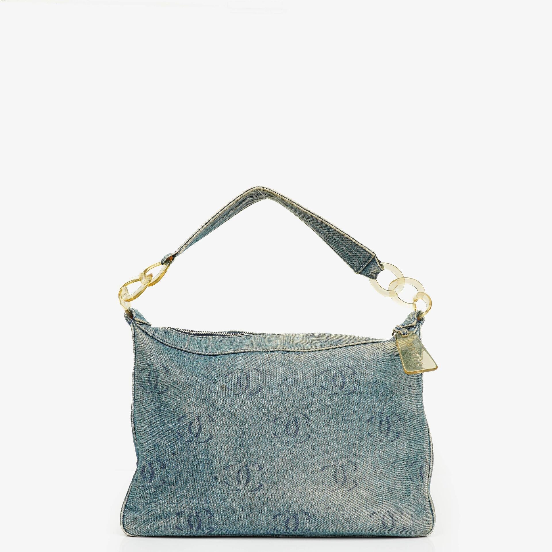 Chanel Denim CC Small Hobo Bag
