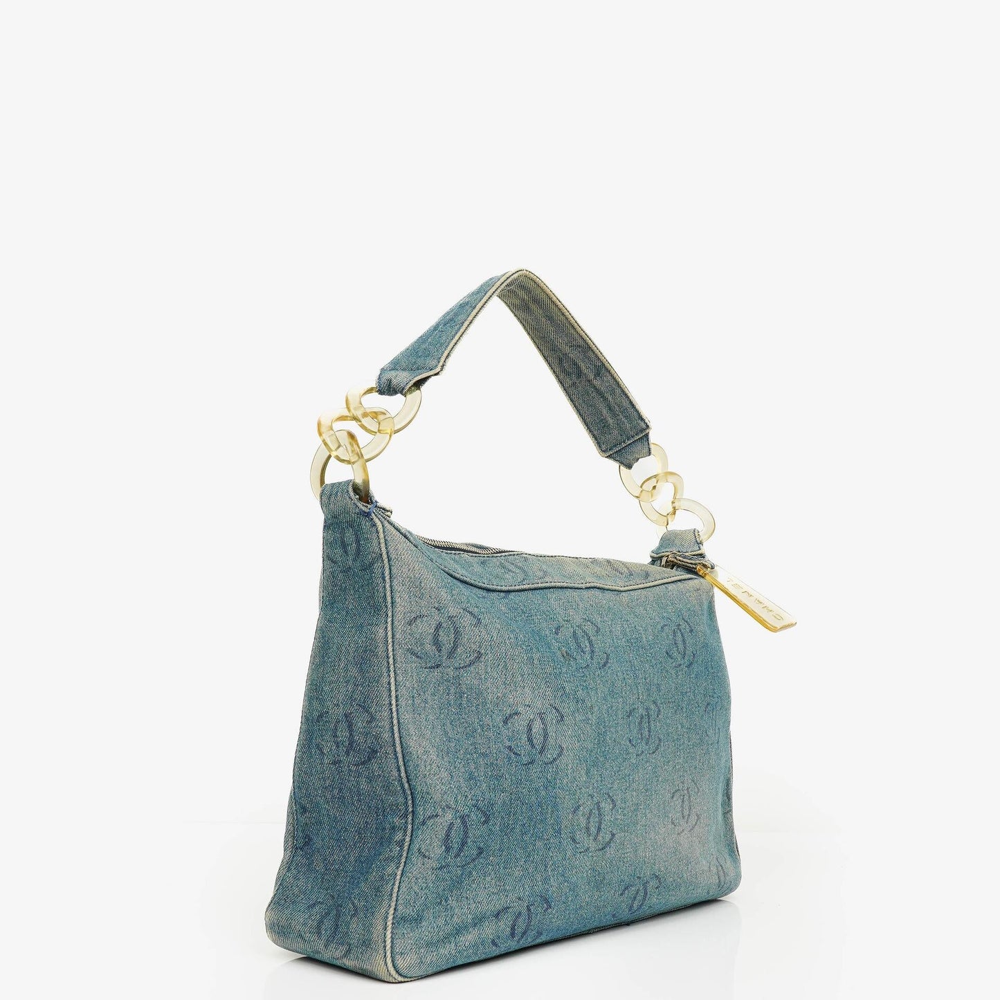 Chanel Denim CC Small Hobo Bag