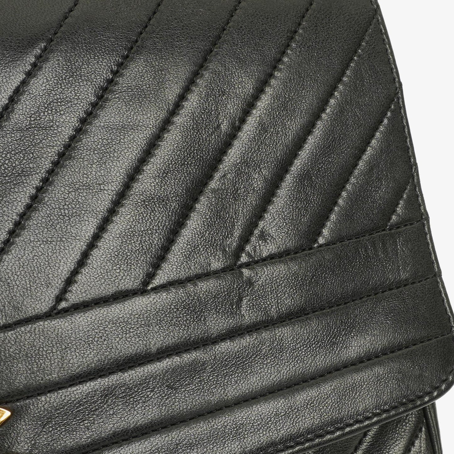 Chanel Diagonal Medium Classic Black Quilted Lambskin Single Flap Bag With 24K Gold-Plated Hardware
