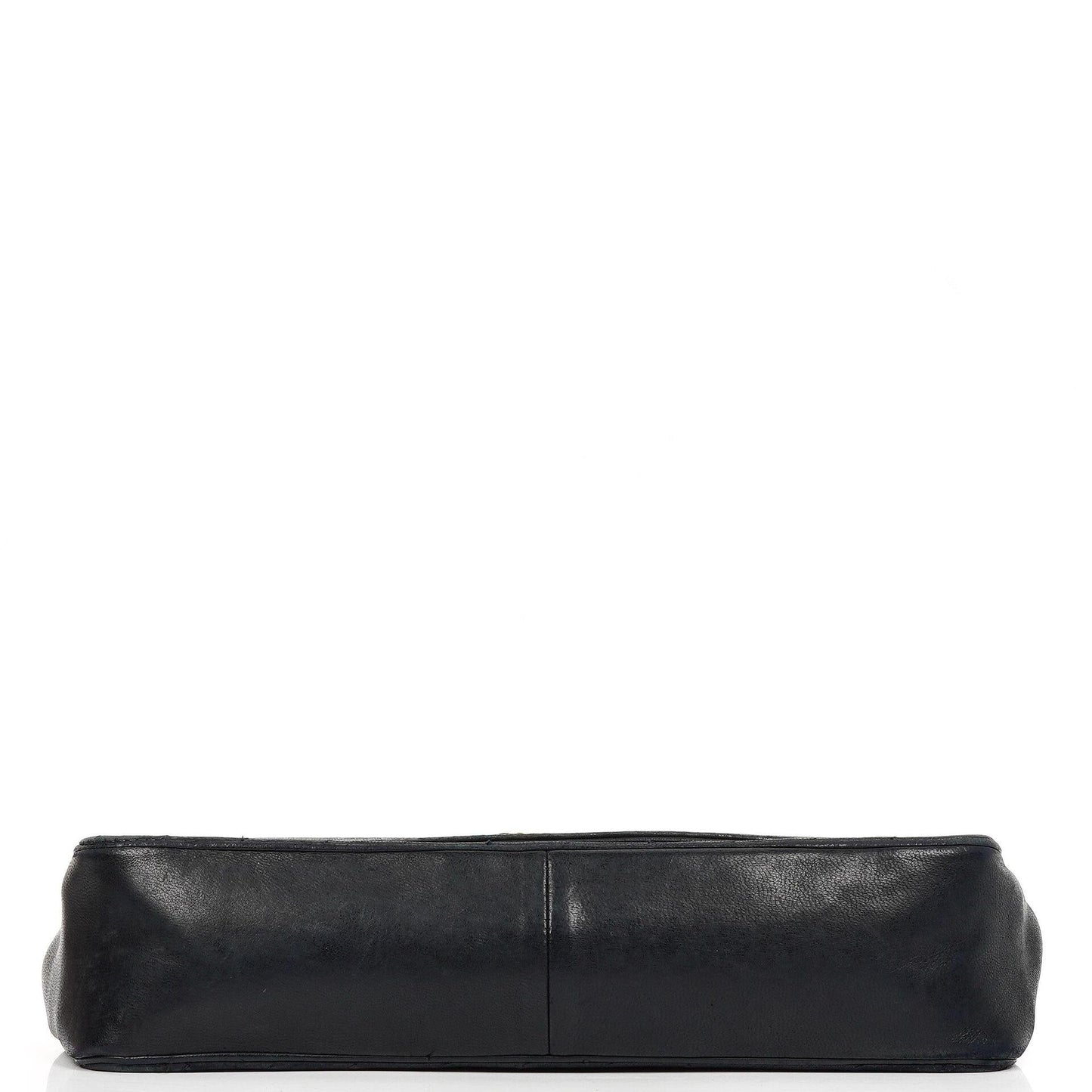 Chanel Diagonal Medium Classic Navy Quilted Lambskin Single Flap Bag With 24K Gold-Plated Hardware