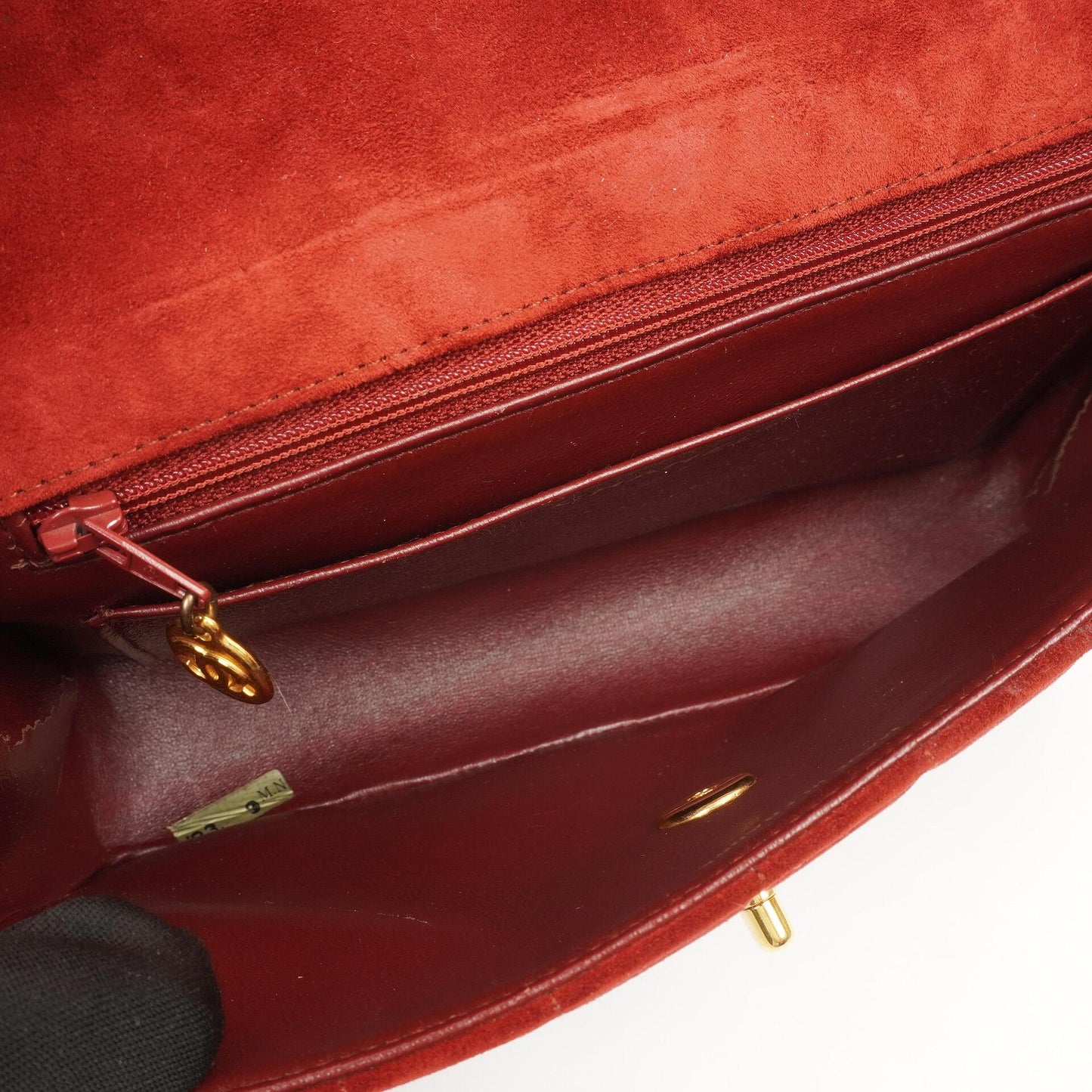 Chanel Diana Vertical Quilted Single Flap Bag Wine Red Suede 24K Gold-Plated Hardware