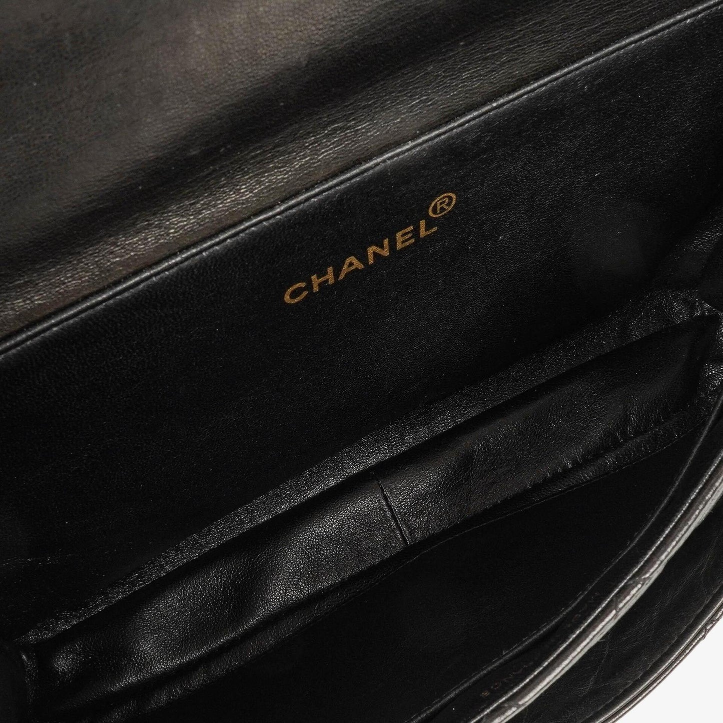 Chanel Double-Sided Flap Bag Black Lambskin 24k Gold-Plated Hardware