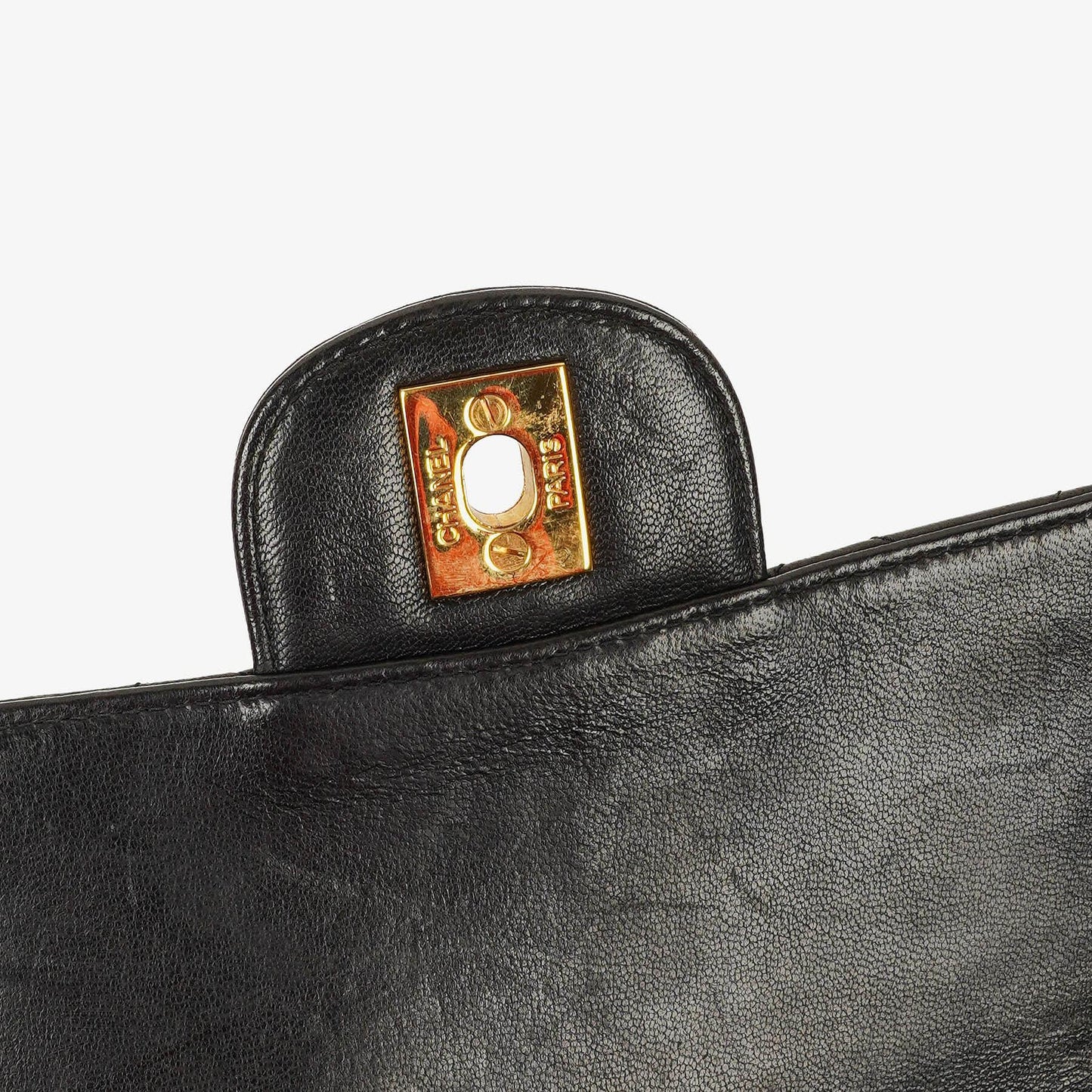 Chanel Double-Sided Flap Bag Black Lambskin 24k Gold-Plated Hardware