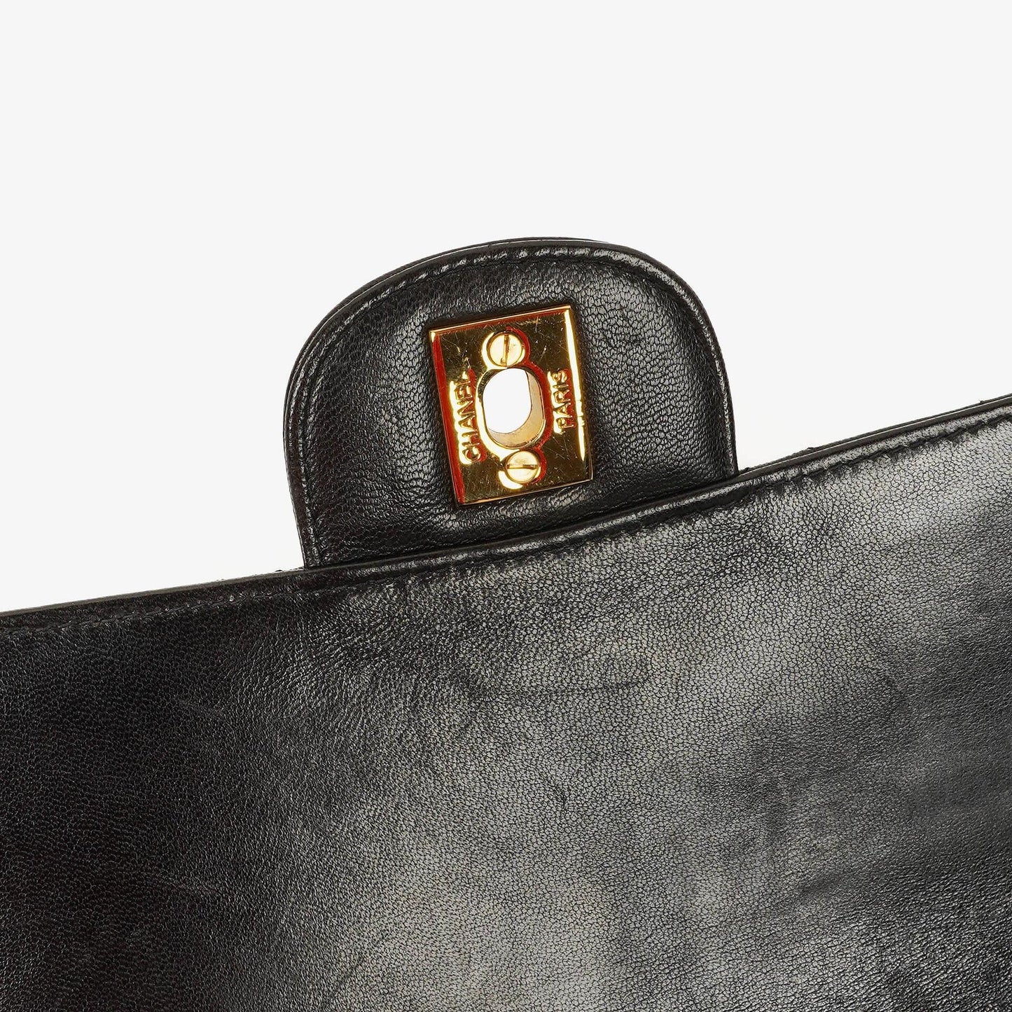 Chanel Double-Sided Flap Bag Black Lambskin 24k Gold-Plated Hardware