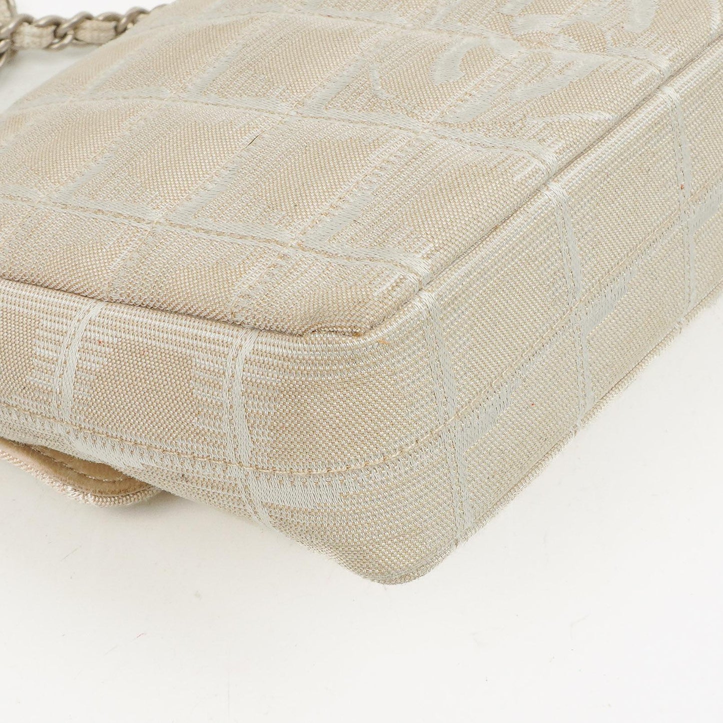 Chanel East West Travel Line Chocolate Bar Flap Bag